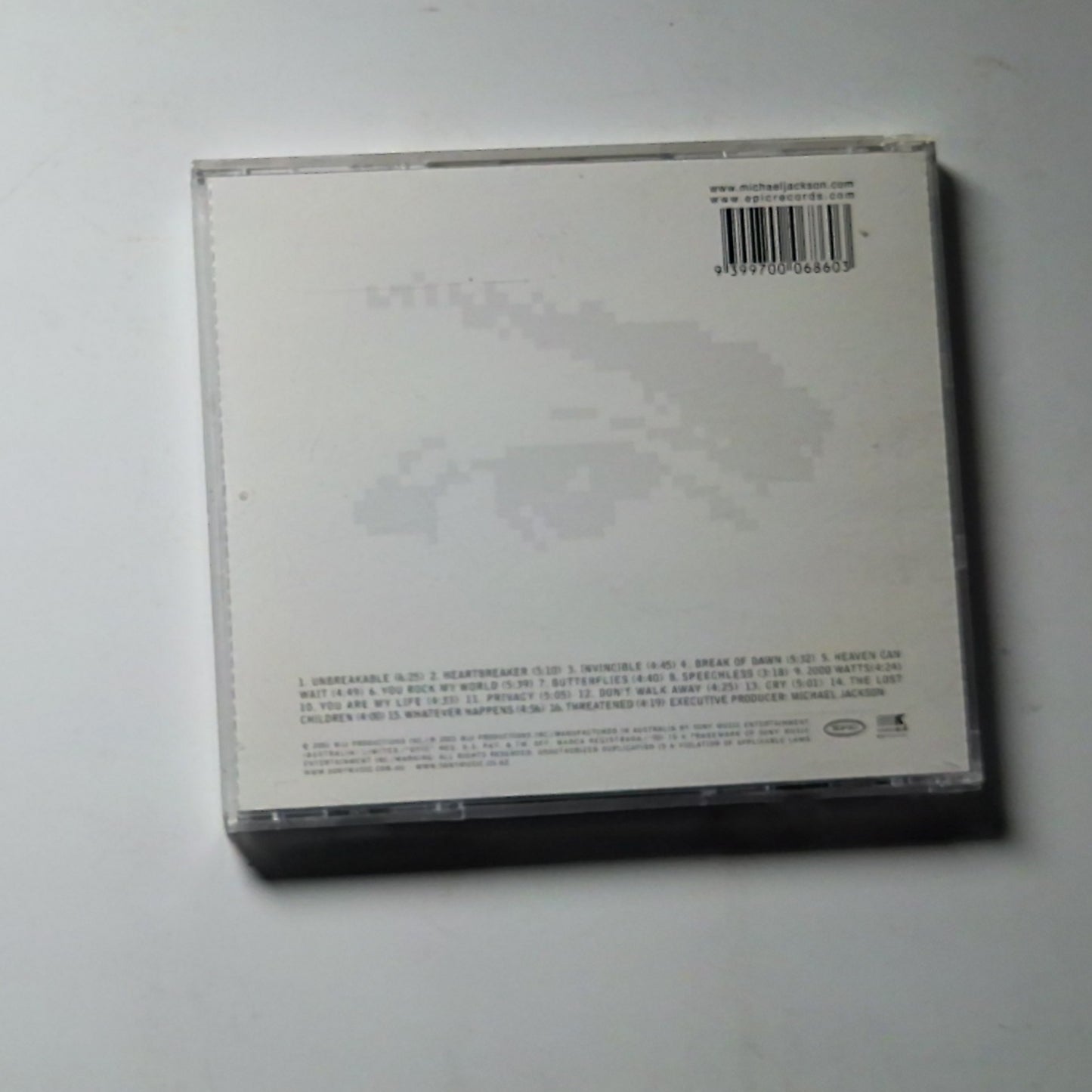 Michael Jackson – Invincible (CD, 2001) Australia & New Zealand 495174.2