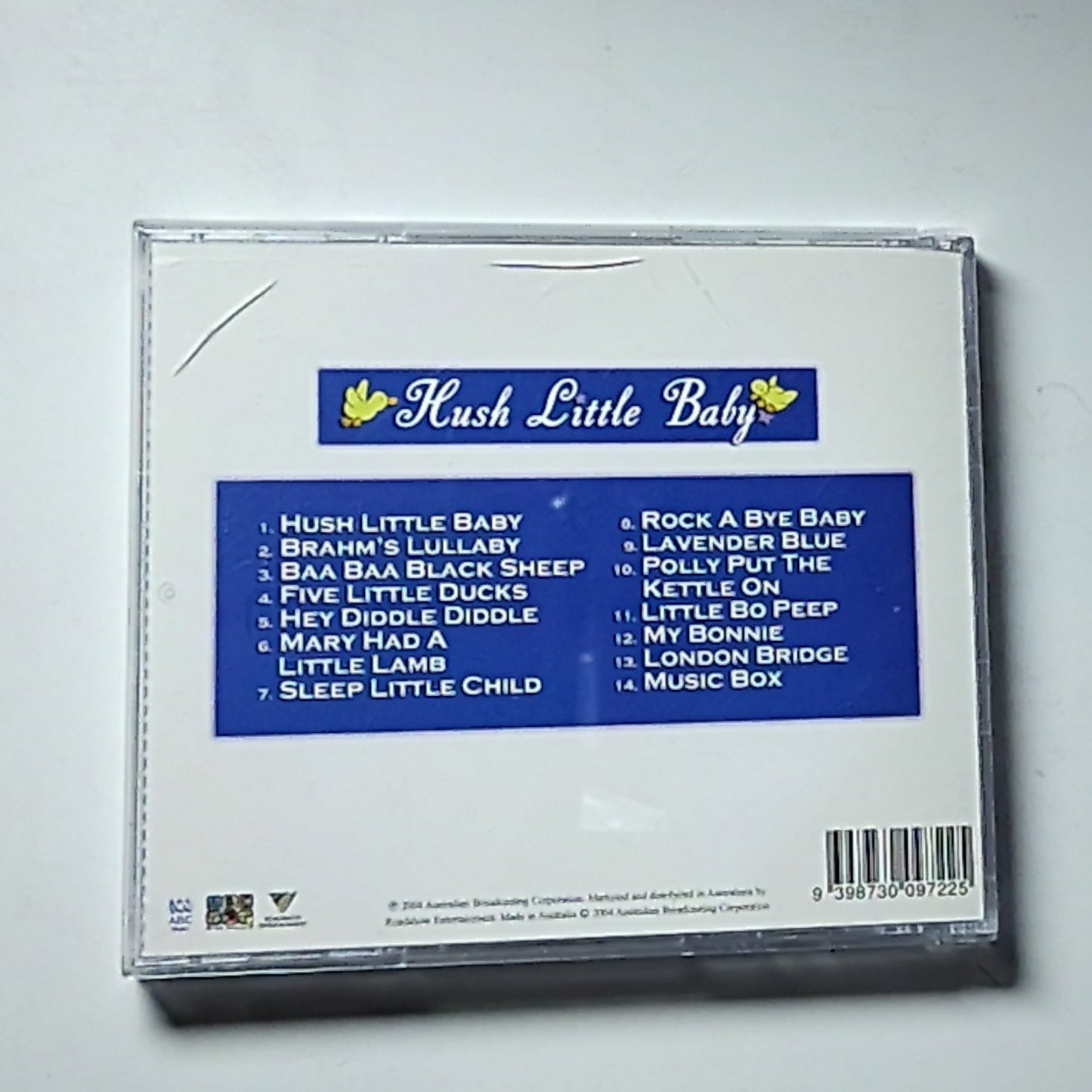 ABC for Kids – Hush Little Baby (CD, 2004) Australia 300972-2
