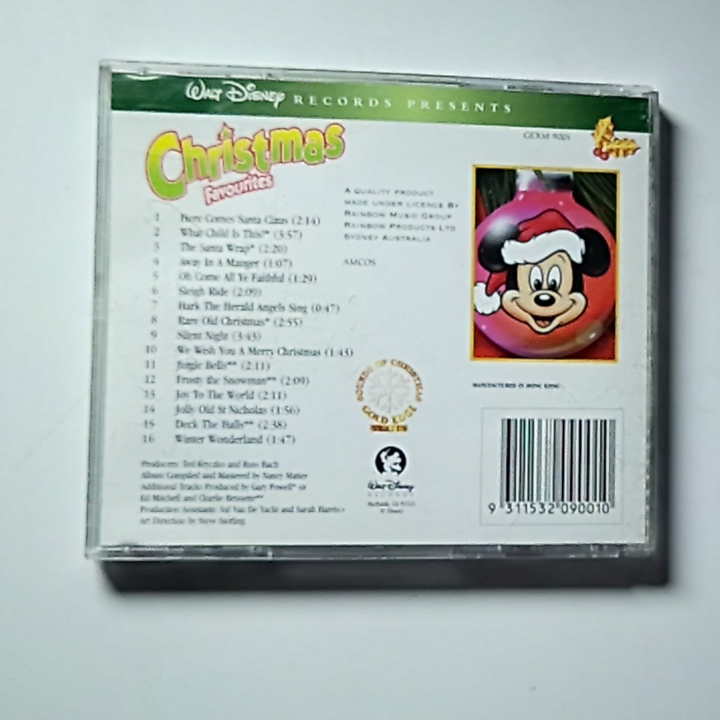 Walt Disney Records – Christmas Favourites (CD) Australia GEXM9001