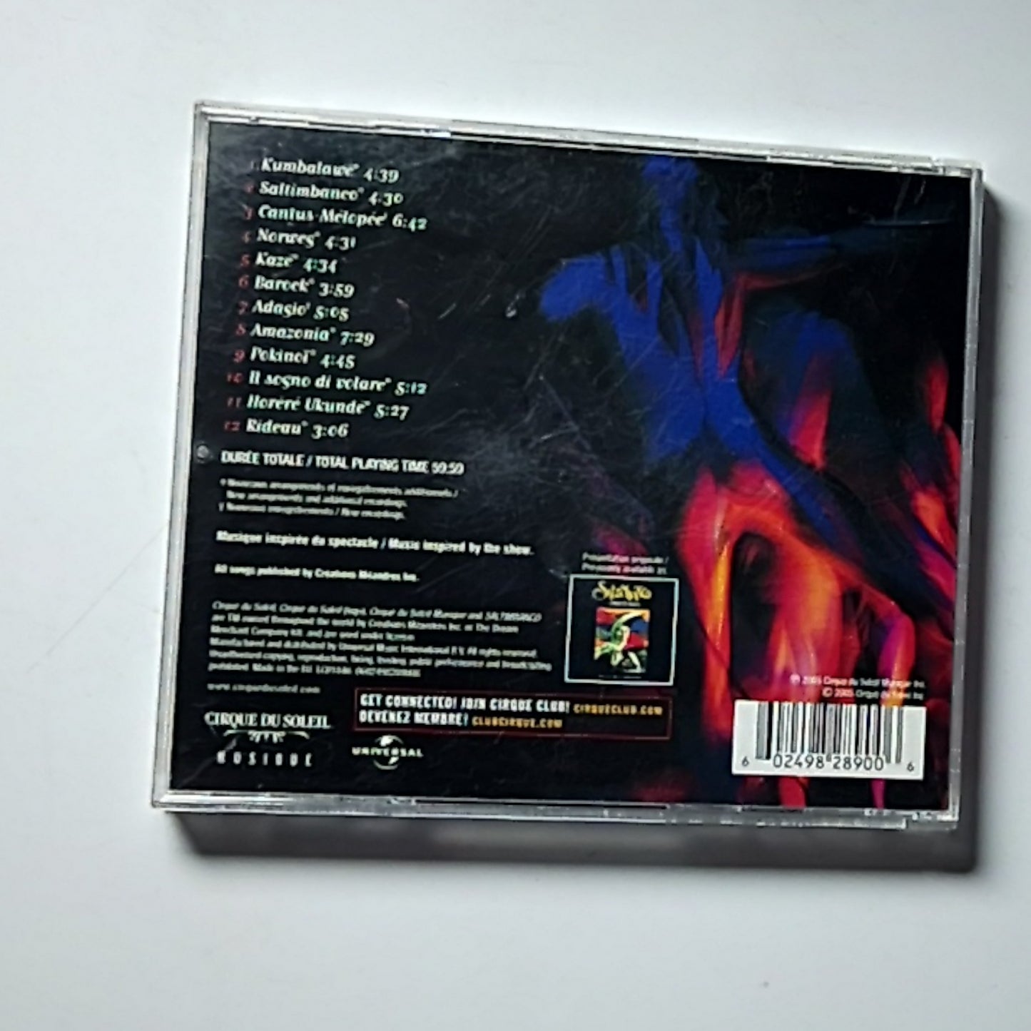 Cirque Du Soleil – Saltimbanco (CD, 2005) Europe 0602498289006