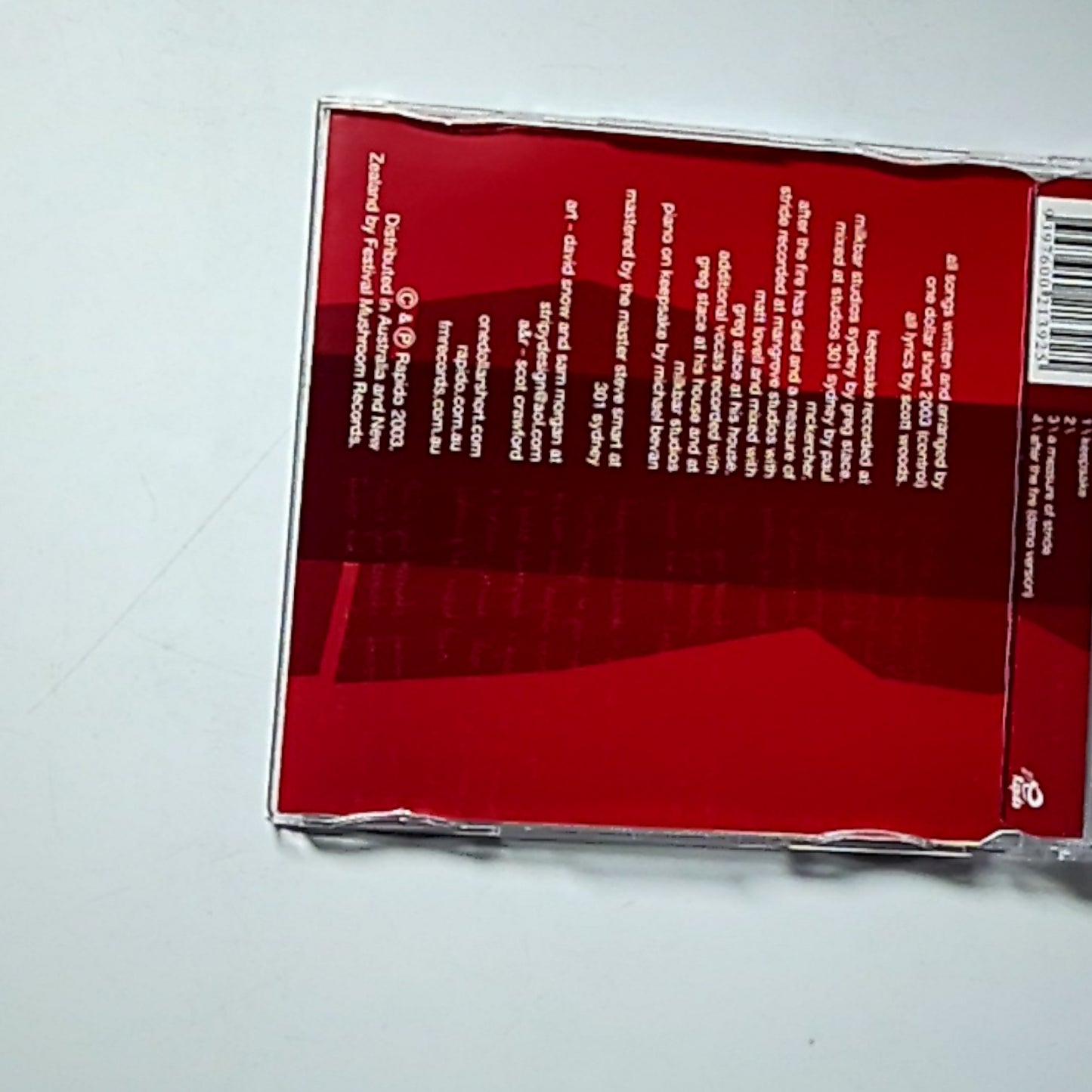 One Dollar Short – Keepsake (CD, 2003) Australia & New Zealand 021392