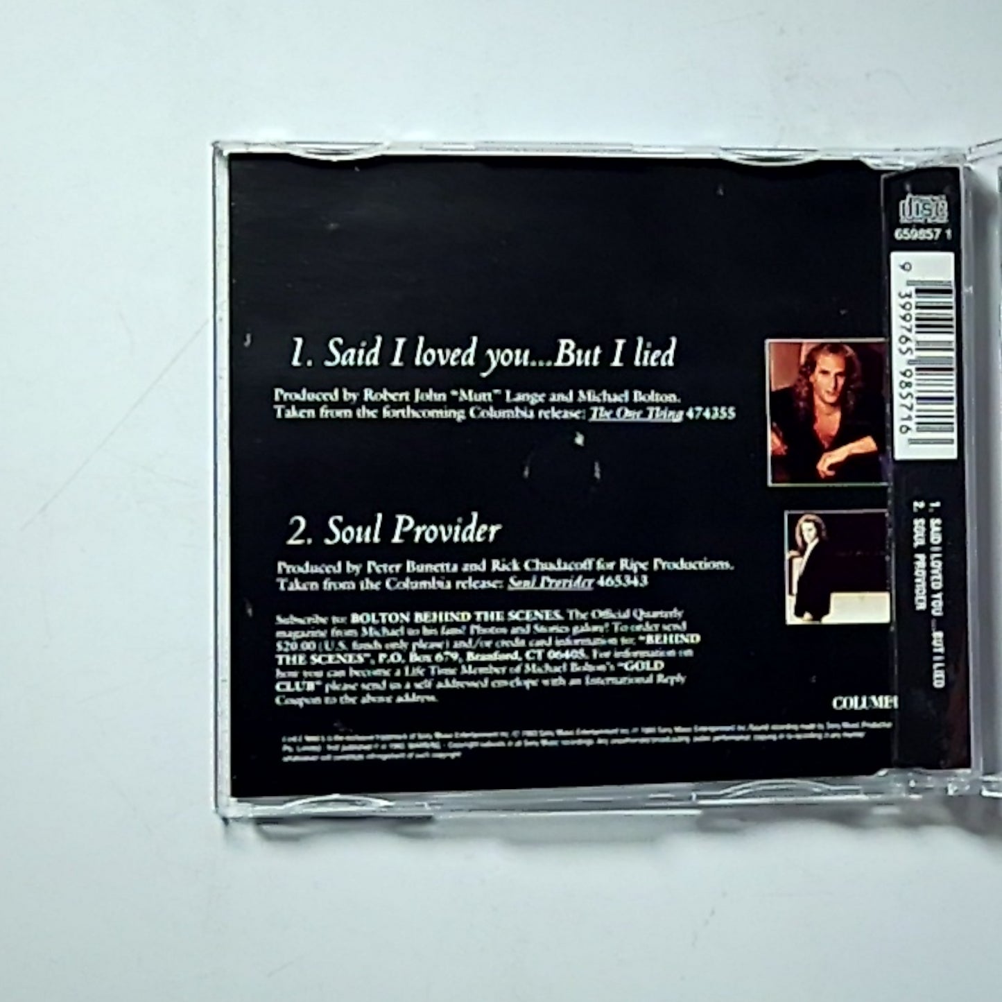 Michael Bolton – Said I Loved You...But I Lied (CD, 1993) Australia 659857 1
