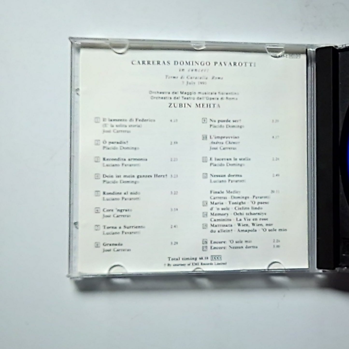 Carreras, Domingo, Pavarotti, Mehta – In Concert (CD, 1990)