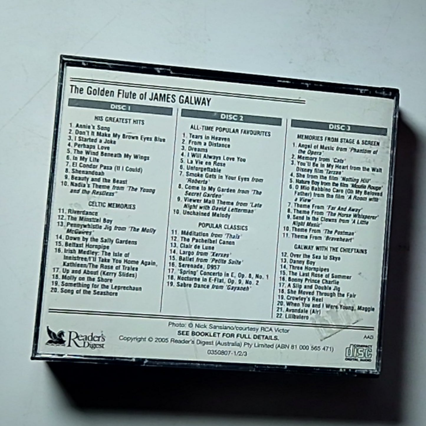 James Galway – The Golden Flute Of James Galway (CD, 2004)  LGAL-A-748