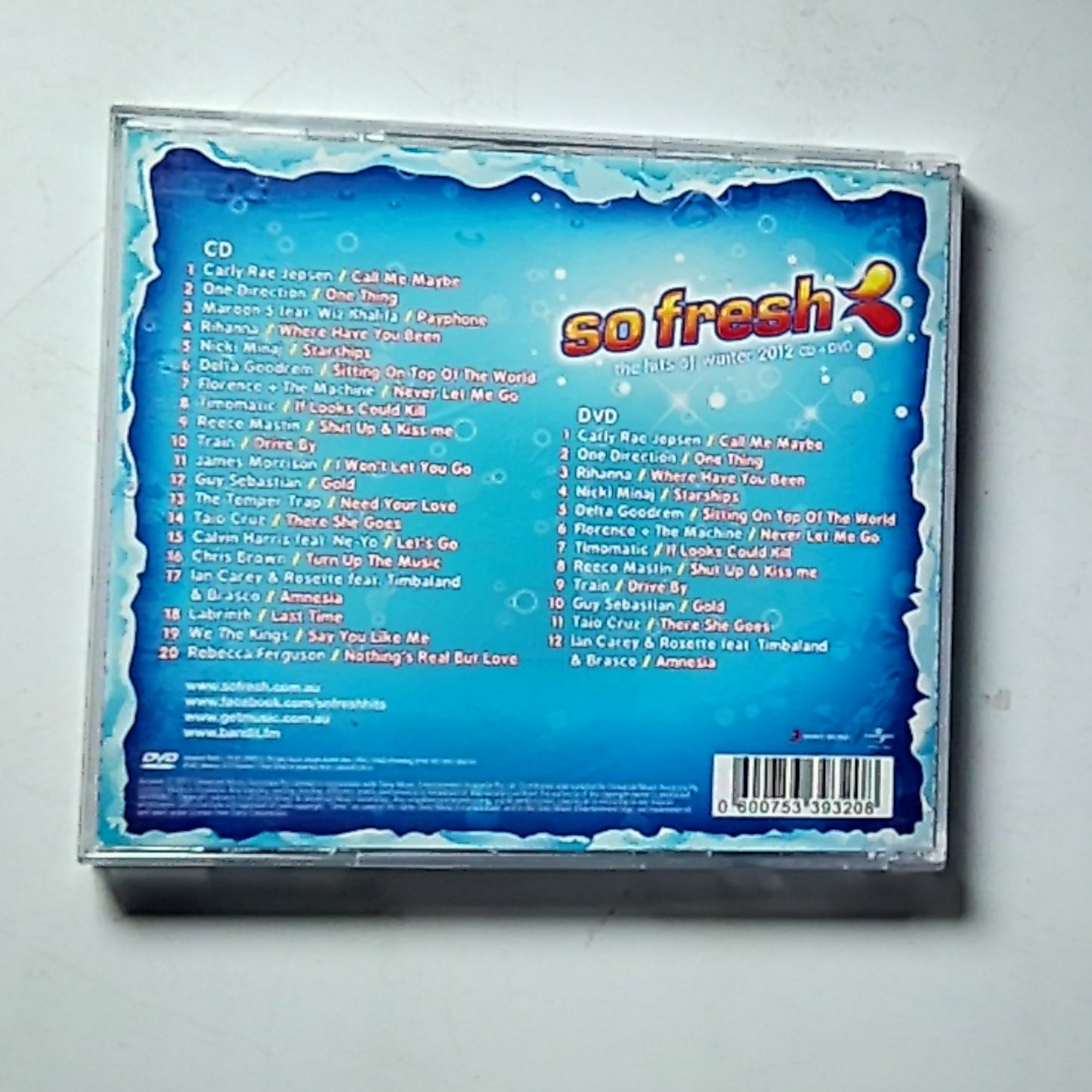Various – So Fresh: The Hits Of Winter 2012 (CD  + DVD, 2012) Australia 5339320