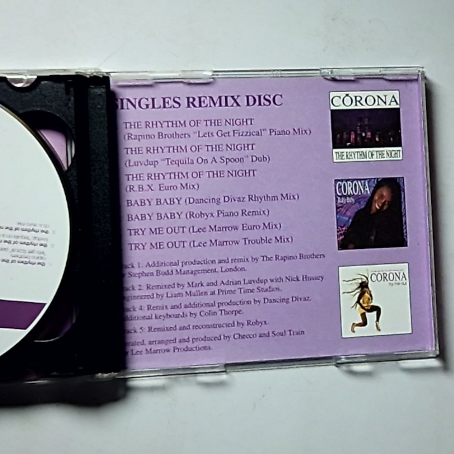 Corona – The Rhythm Of The Night (CD, 1995) Australia 481407 2