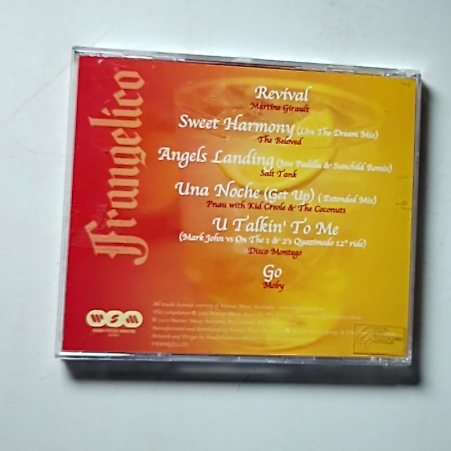 Frangelico – Smooth Grooves (CD, 2003) Australia FRANGELCD1