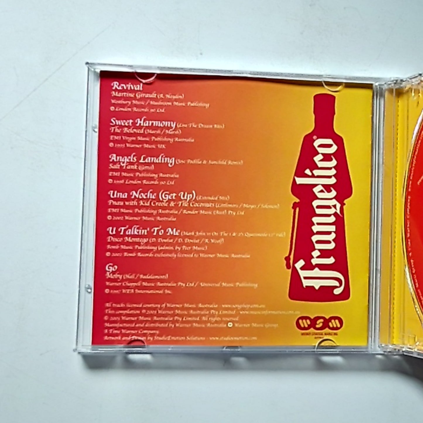 Frangelico – Smooth Grooves (CD, 2003) Australia FRANGELCD1