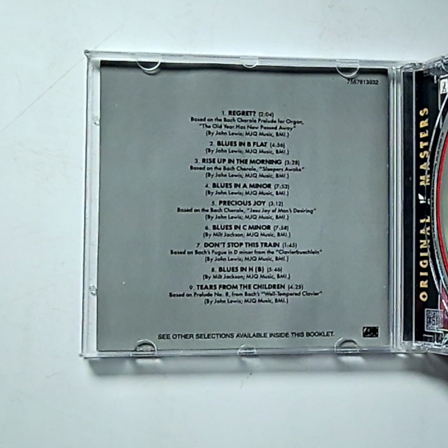 The Modern Jazz Quartet – Blues On Bach (CD) US 1652-2