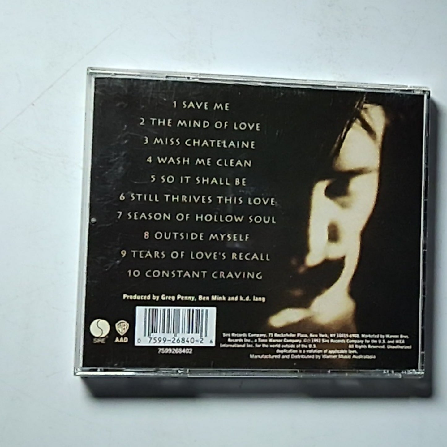 k.d. lang – Ingénue (CD, 1992) Australasia 7599268402