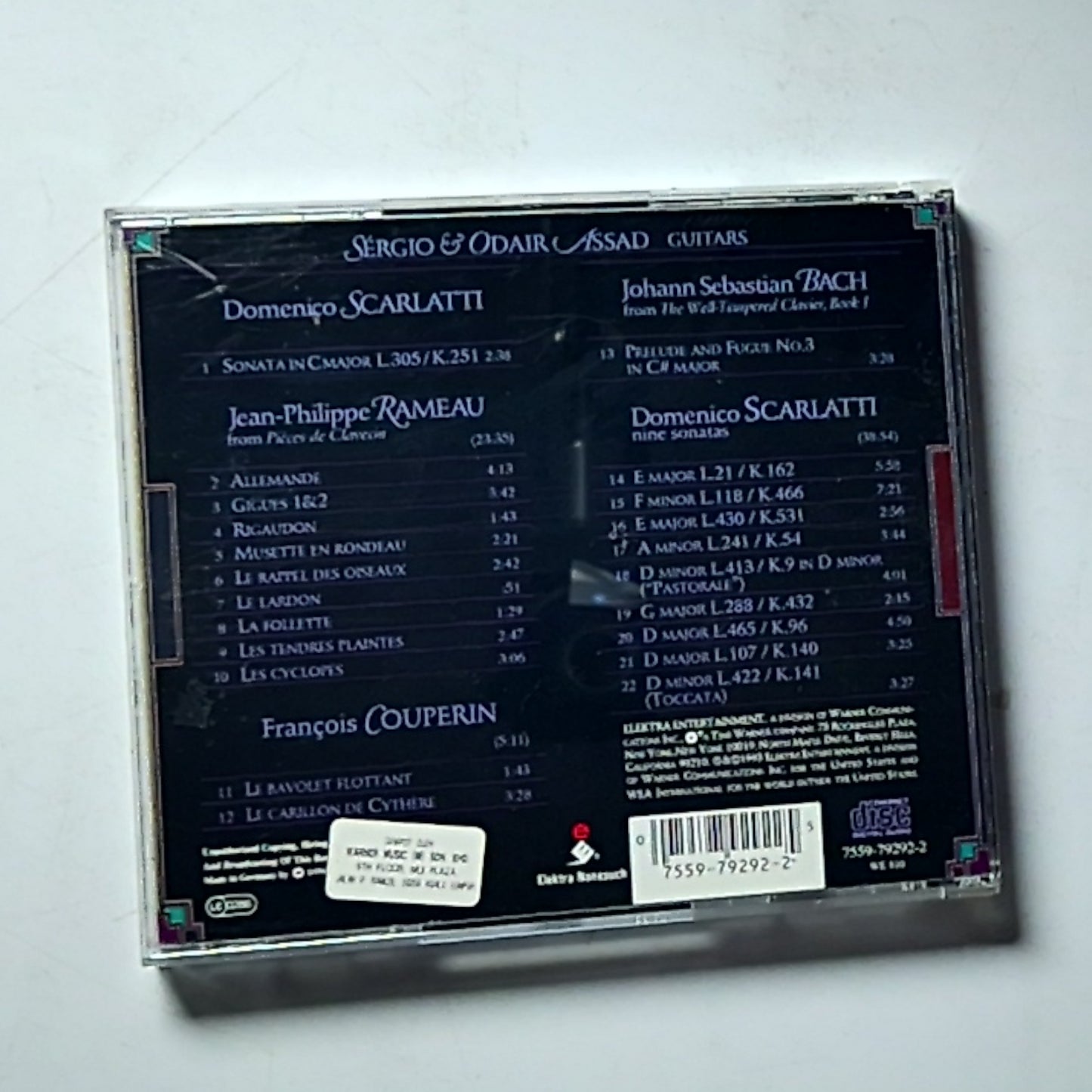 Sérgio & Odair Assad Play Rameau, Scarlatti, Couperin, Bach CD Europe