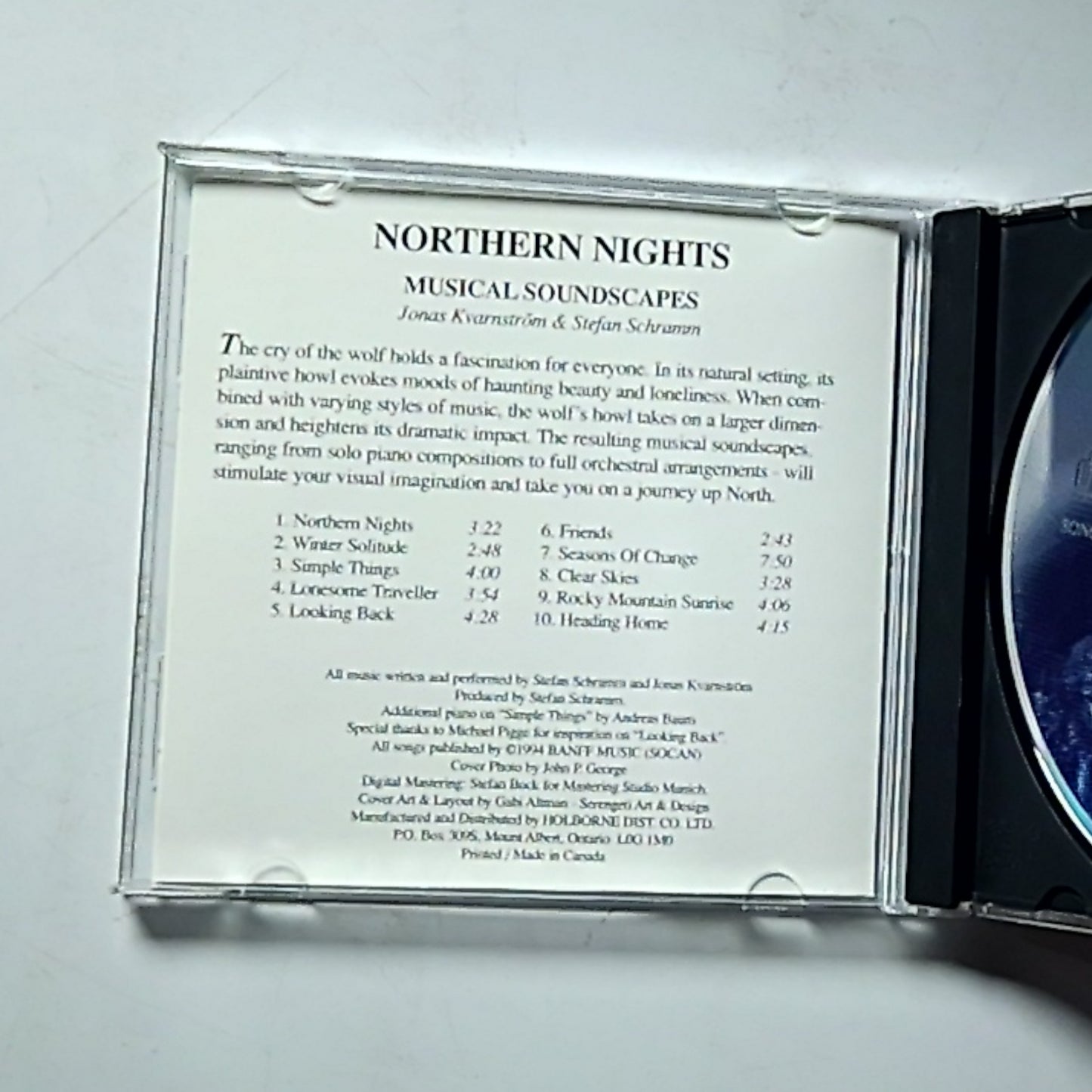Jonas Kvarnström, Stefan Schramm – Northern Nights (Musical Soundscapes) CD