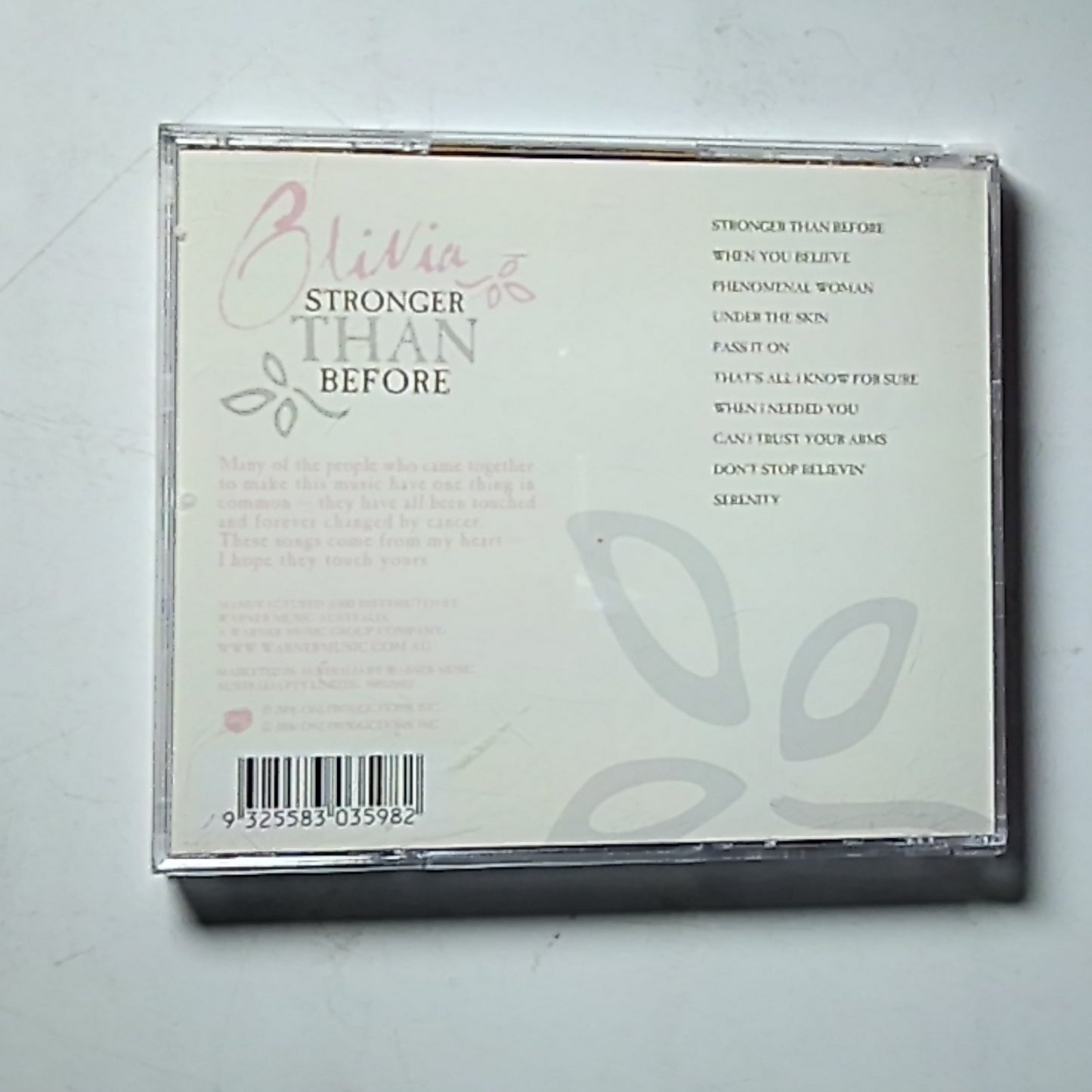 Olivia Newton-John – Stronger Than Before (CD, 2006) Australia 510112891-2