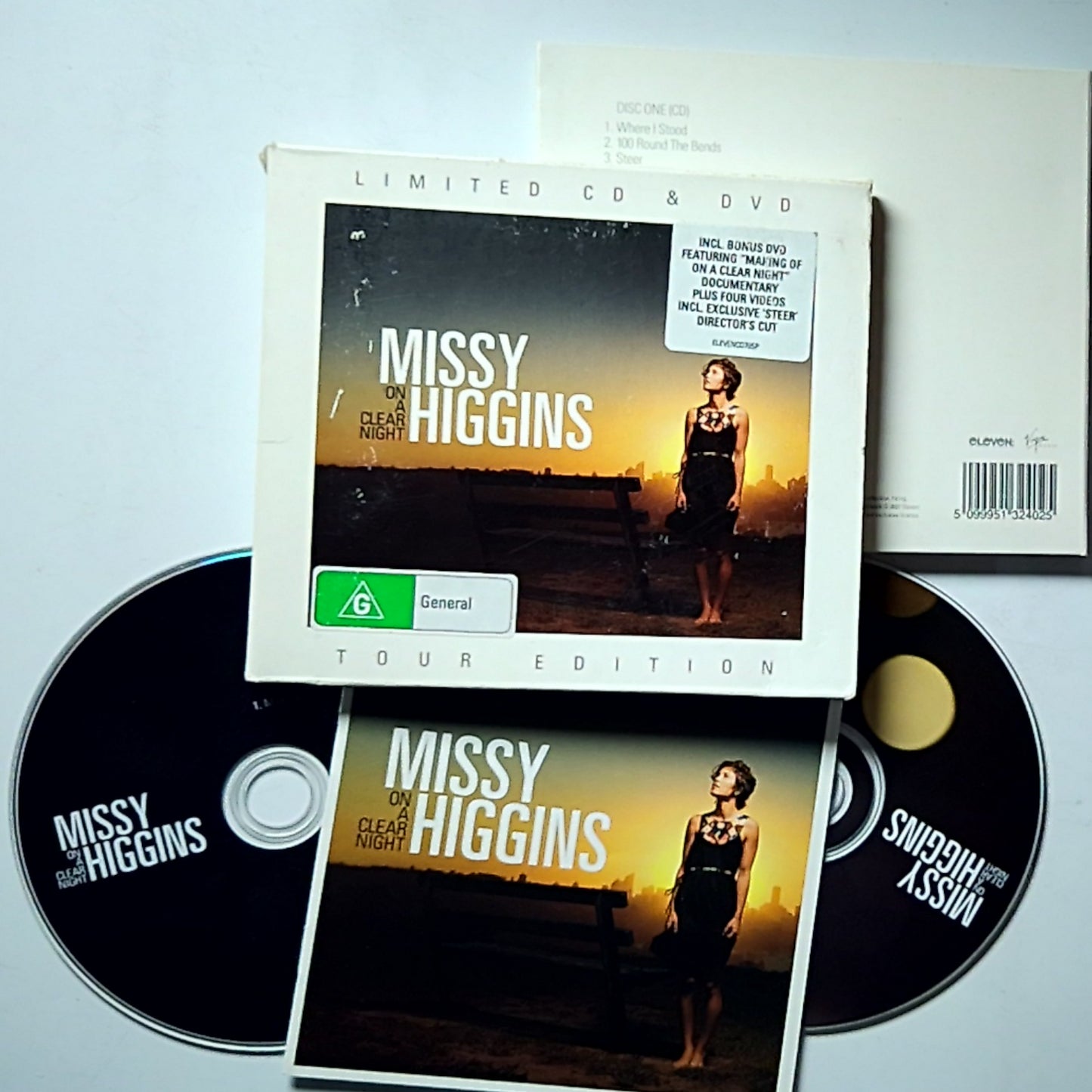 Missy Higgins – On A Clear Night (CD + DVD, 2007) Australia ELEVENCD70SP