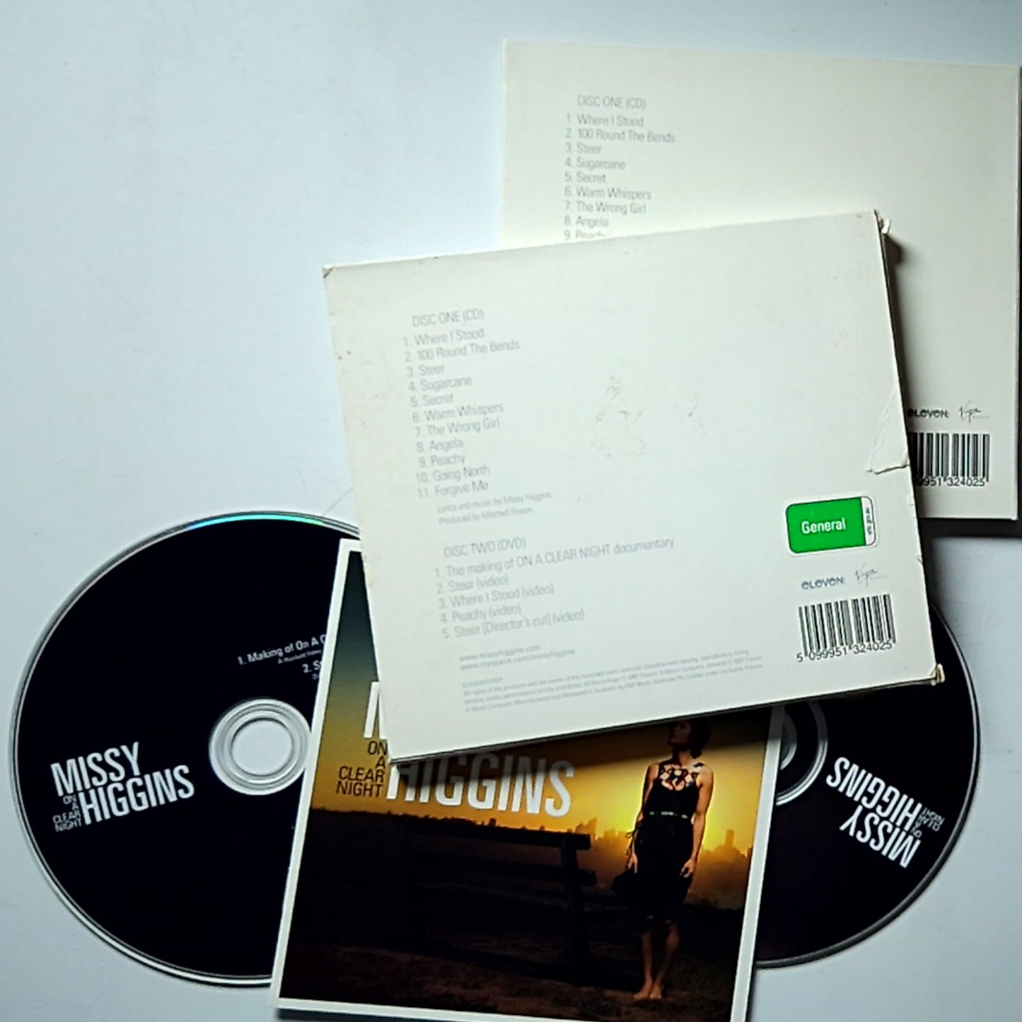Missy Higgins – On A Clear Night (CD + DVD, 2007) Australia ELEVENCD70SP