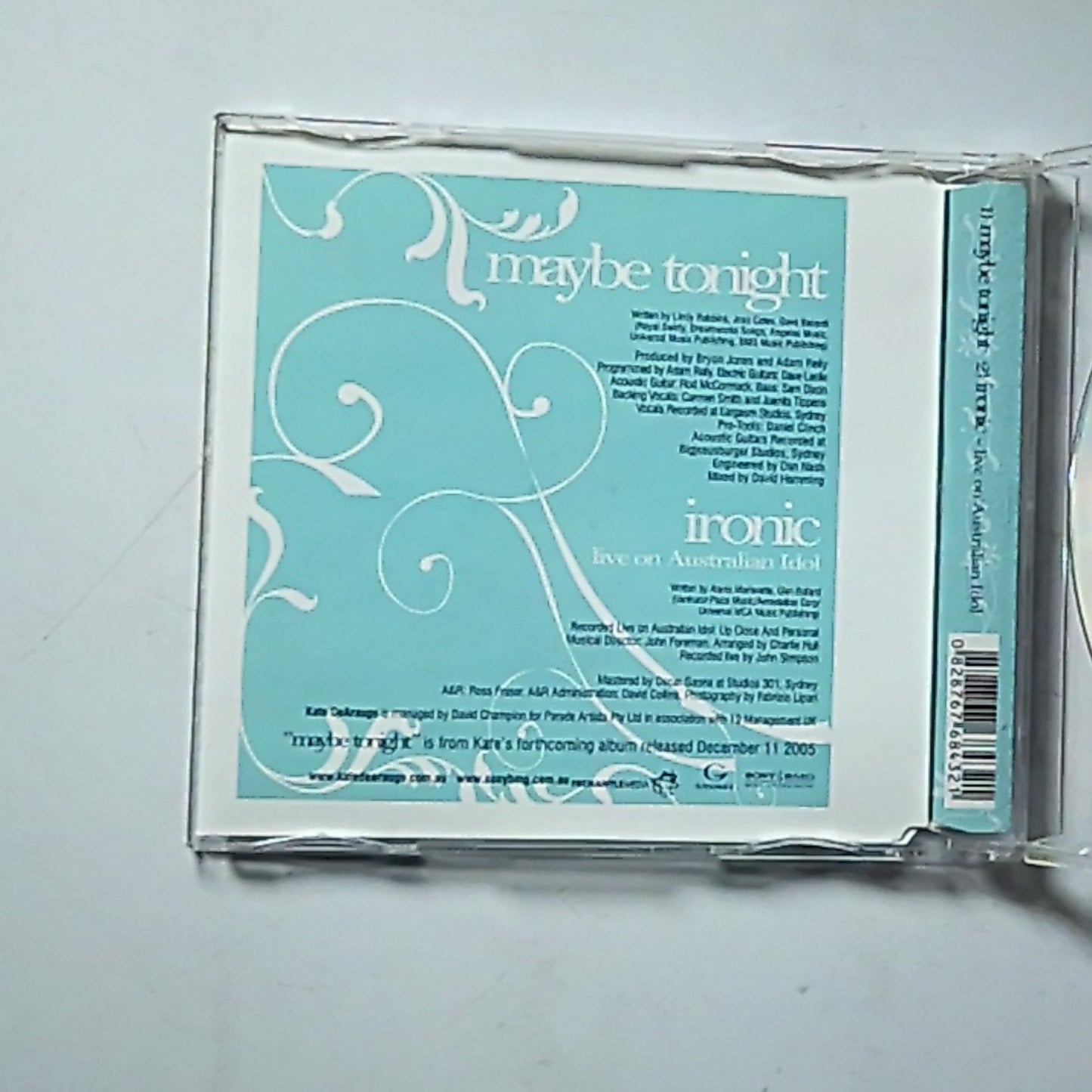 Kate DeAraugo – Maybe Tonight (CD, 2005) Australia 82876768432