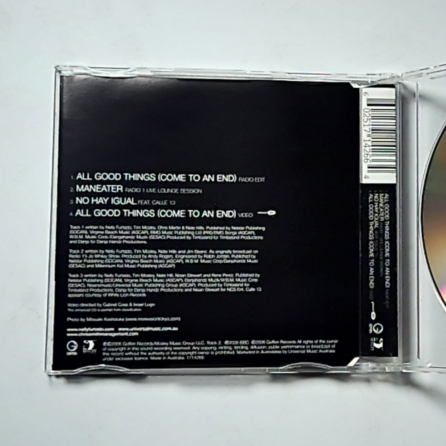 Nelly Furtado – All Good Things (Come To An End) (CD, 2006) Australasia 1714266