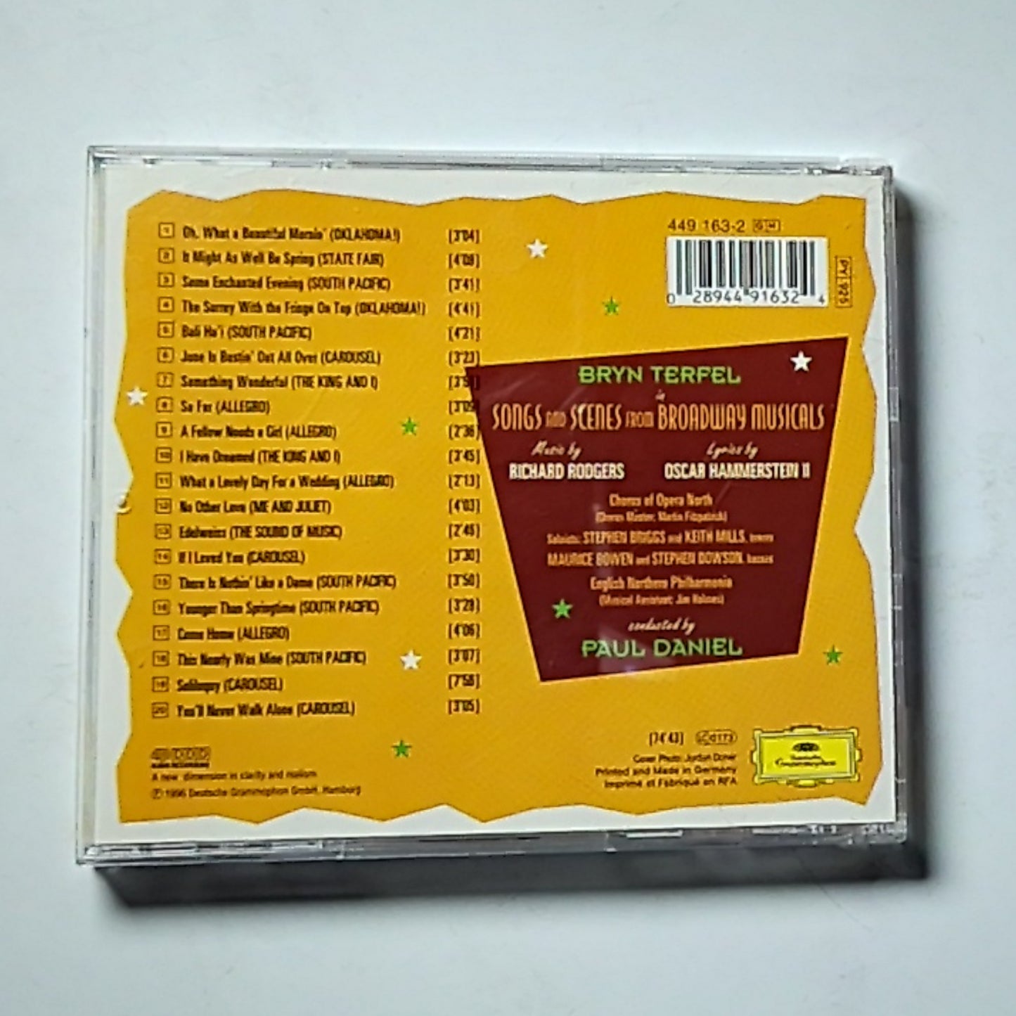 Bryn Terfel Sings Rodgers & Hammerstein (CD, 1996) US 449 163-2