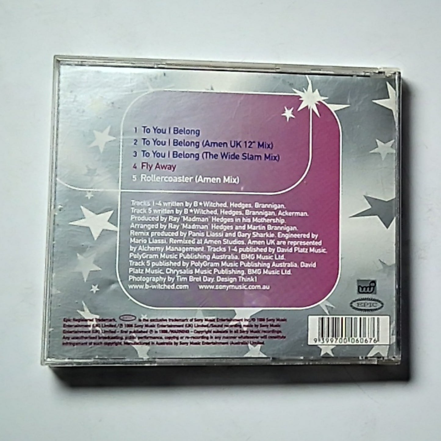 B*Witched – To You I Belong (CD, 1998) Australia 666663 2