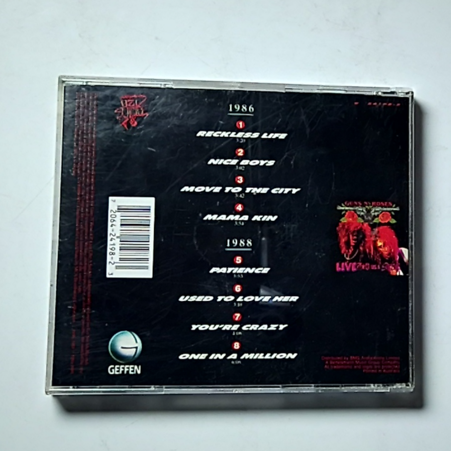 Guns N' Roses – G N' R Lies (CD, 1988) Australasia 9 24198-2