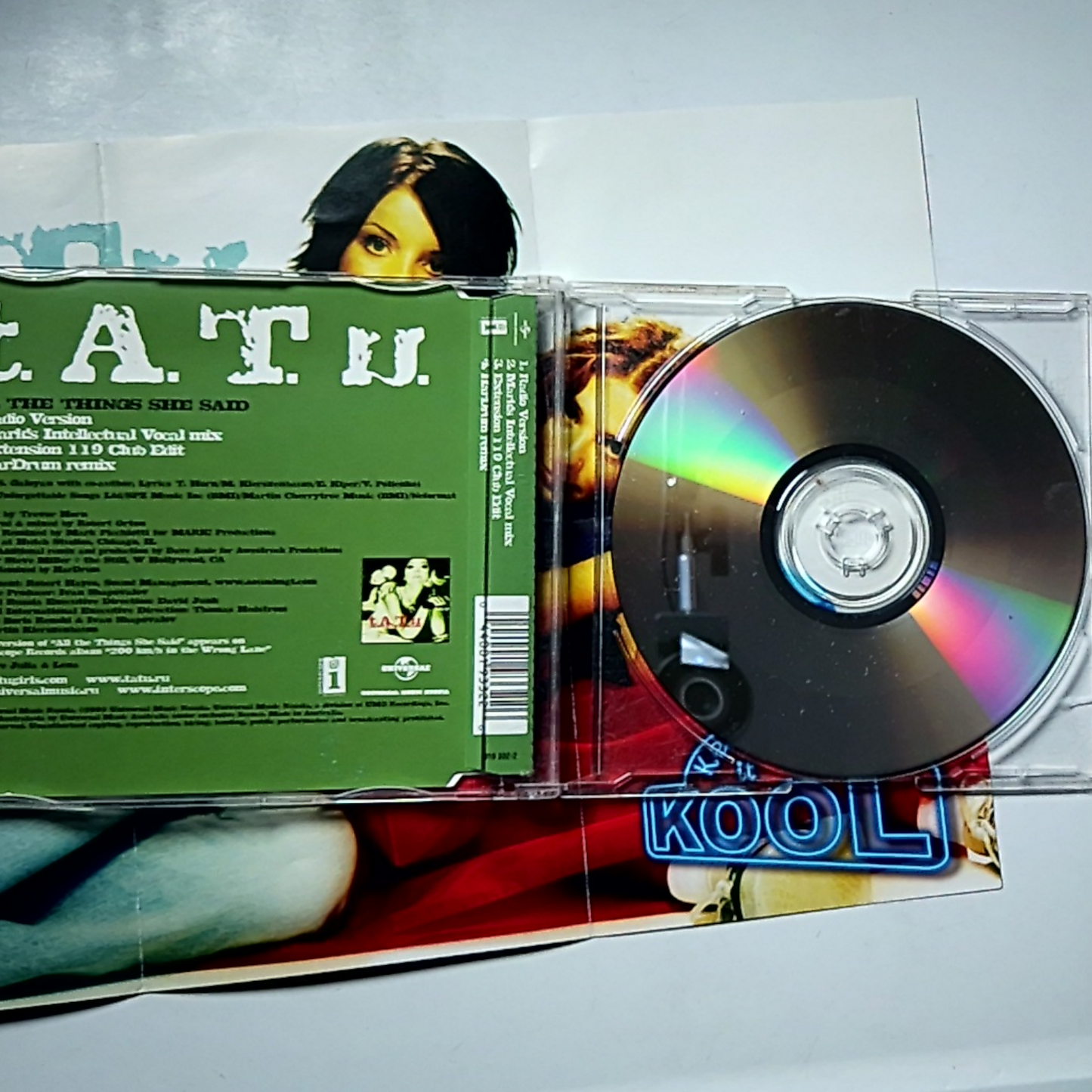 t.A.T.u. – All The Things She Said (CD, 2002) Australasia 019 332-2
