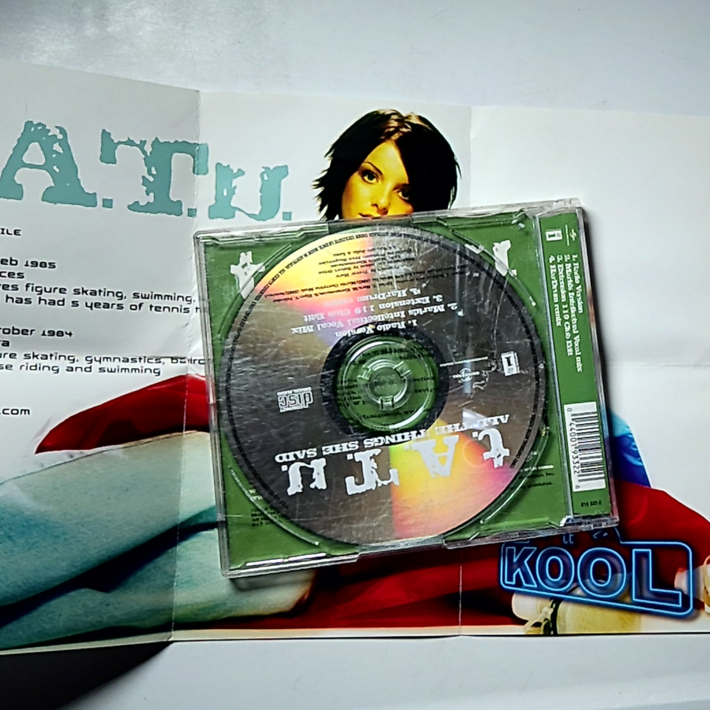 t.A.T.u. – All The Things She Said (CD, 2002) Australasia 019 332-2