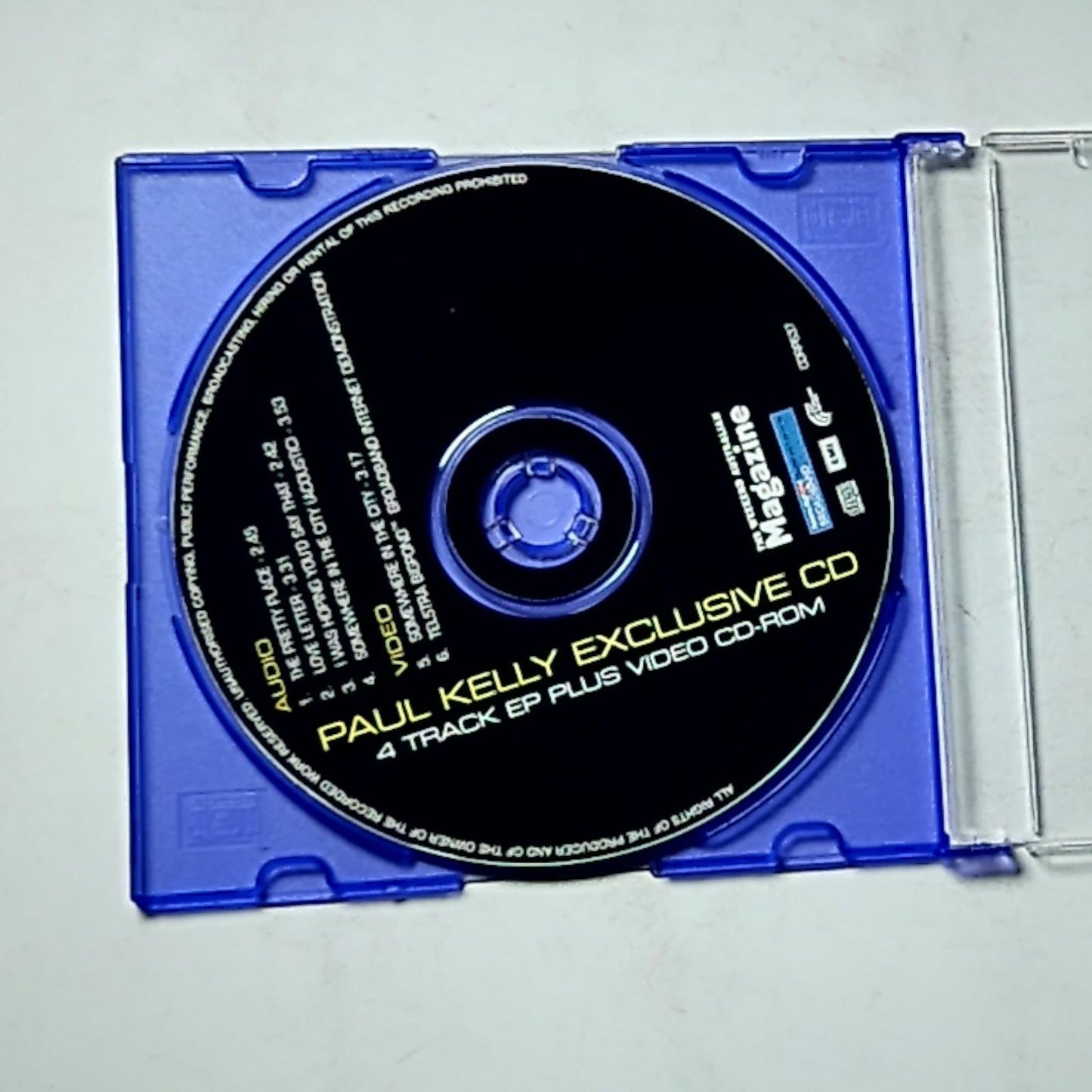 Paul Kelly  – Paul Kelly Exclusive CD (CD, 2001) Australia CDRP637