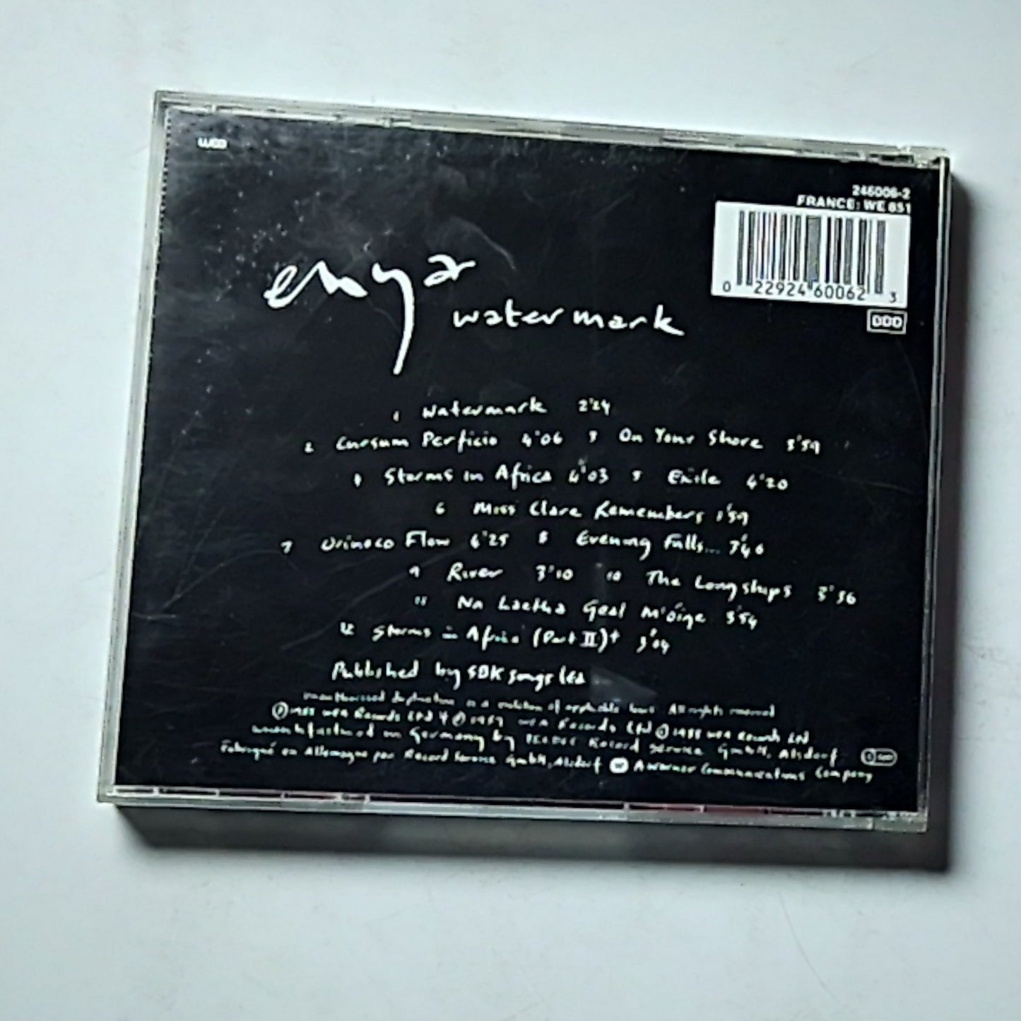 Enya – Watermark (CD, 1989) Europe 246006-2