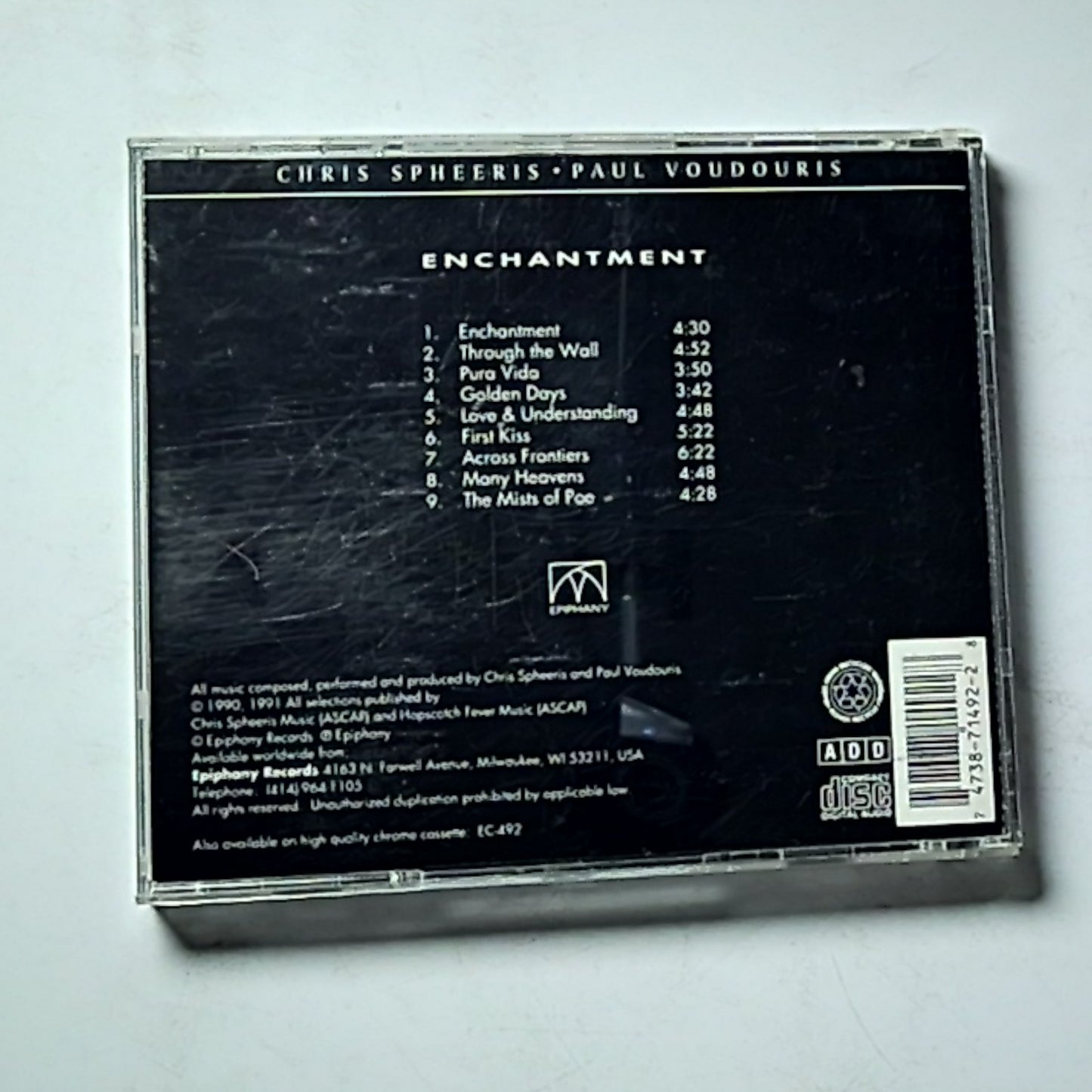 Chris Spheeris, Paul Voudouris – Enchantment (CD, 1992) US ED-492