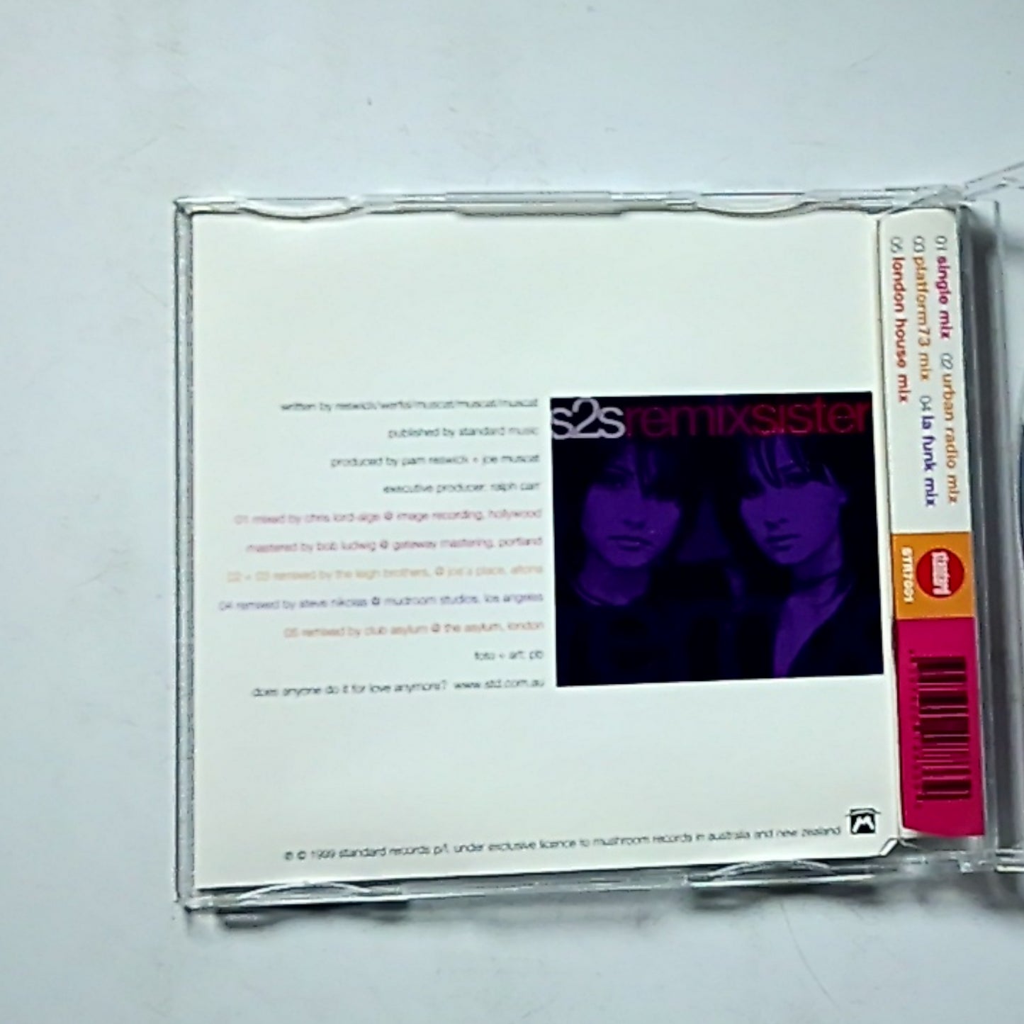 Sister 2 Sister – Sister Remix (CD, 1999) Australia STR7001