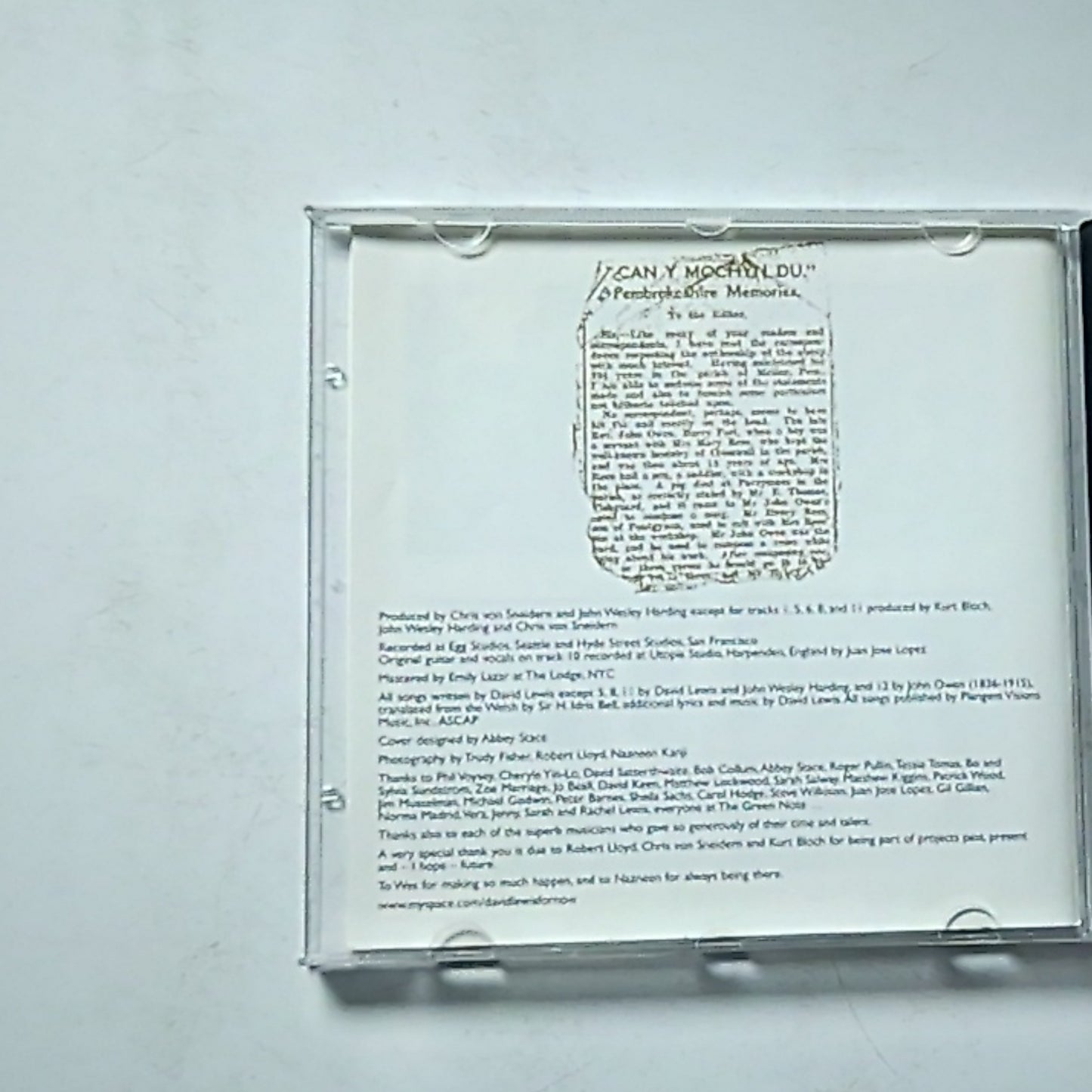 David Lewis – Ghost Rhymes (CD, 2007) UK WOW 5