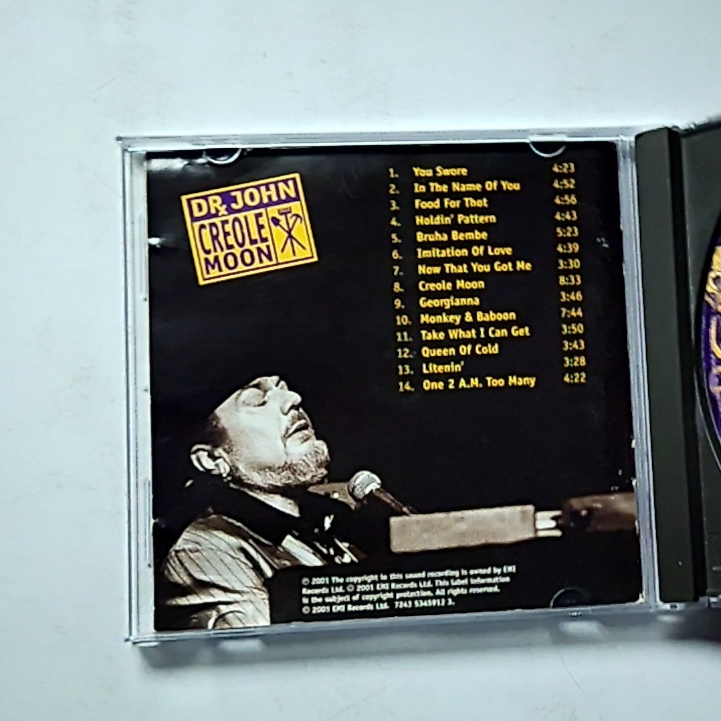 Dr. John – Creole Moon (CD, 2001) US 7243 5 34591 2 3