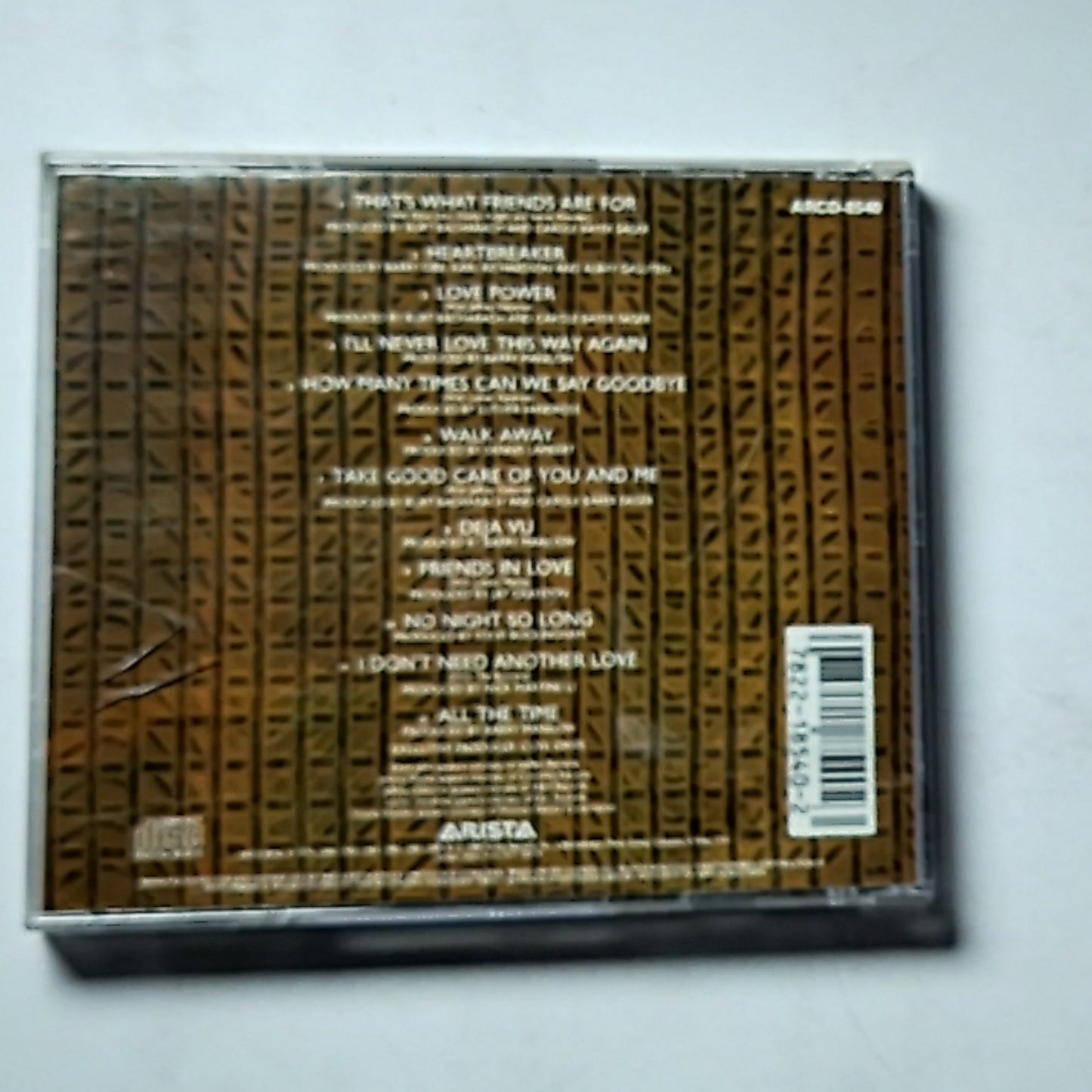 Dionne Warwick – Greatest Hits 1979-1990 (CD, 1989) US ARCD-8540