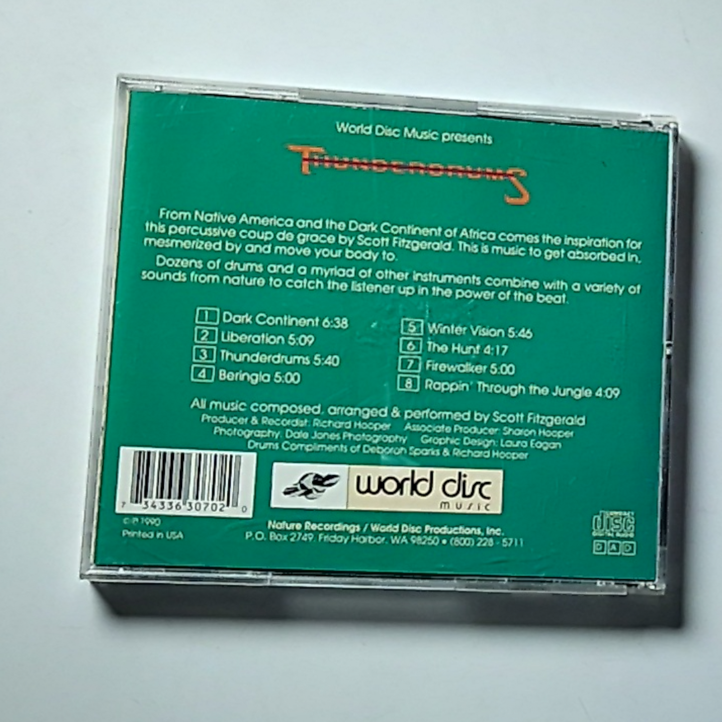 Scott Fitzgerald – Thunderdrums (CD) US CDM07