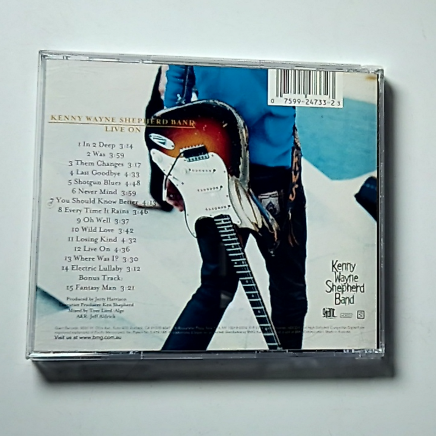 Kenny Wayne Shepherd Band – Live On (CD, 1999) Australia 9 24733-2