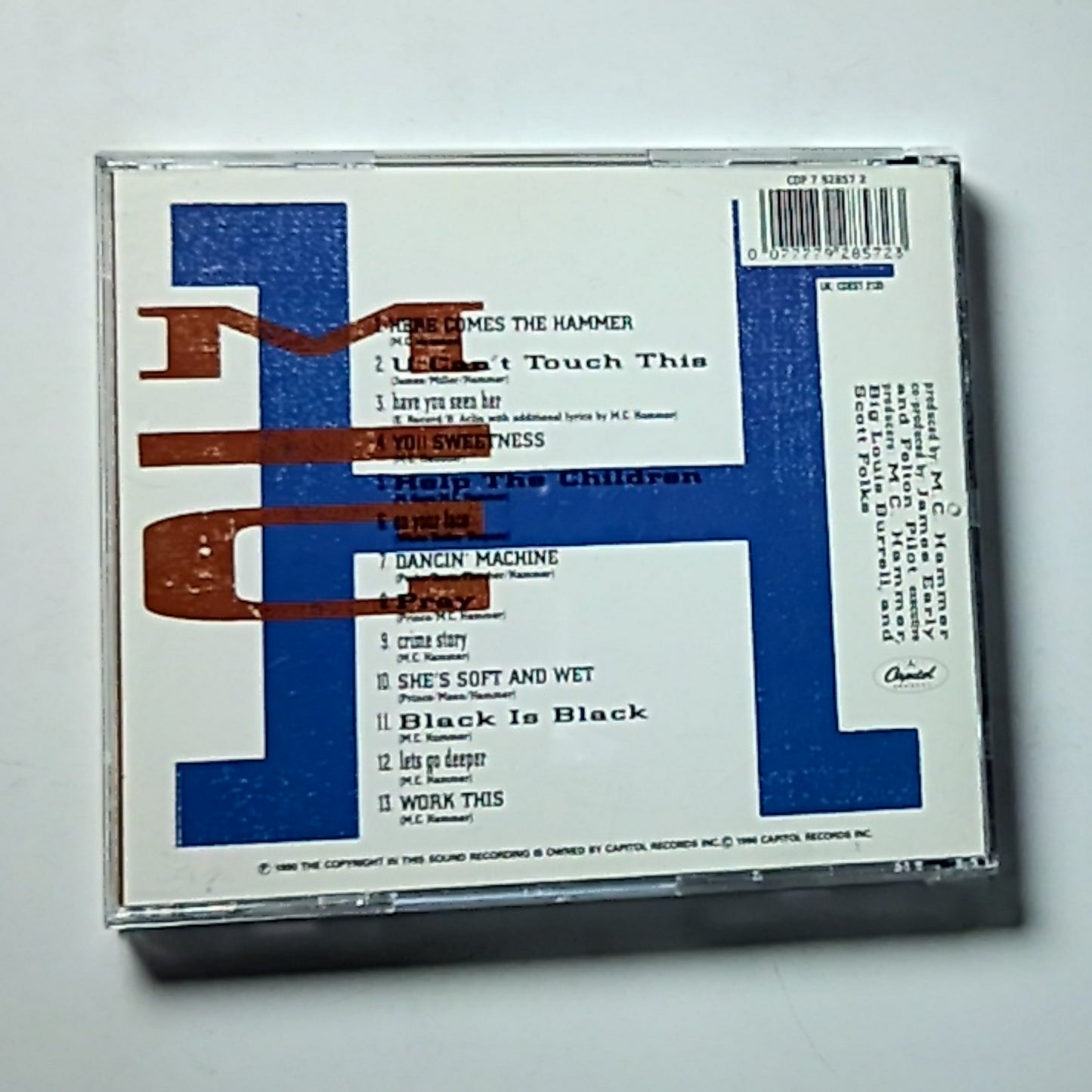 MC Hammer – Please Hammer Don't Hurt 'Em  (CD, 1990) Europe CDP 7928572
