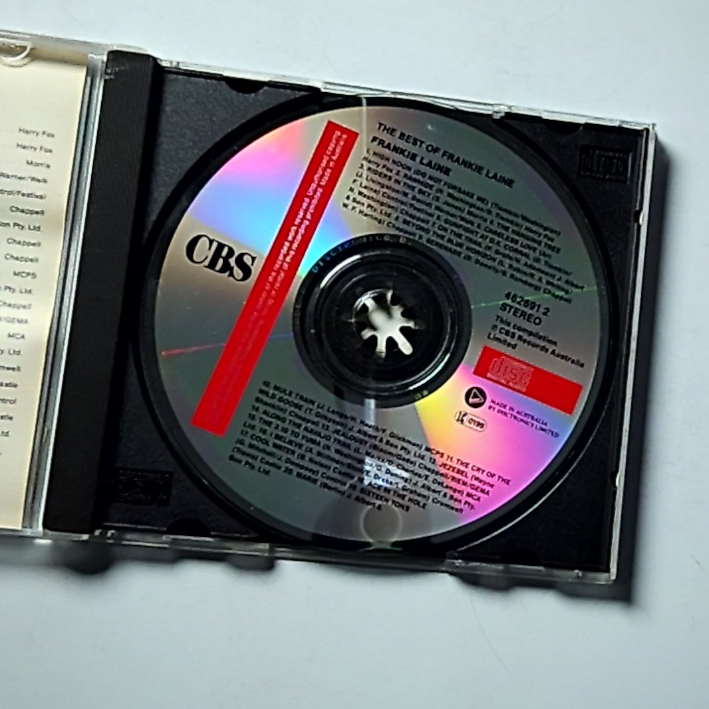 Frankie Laine – The Best Of Frankie Laine (CD) Australia 262691 2