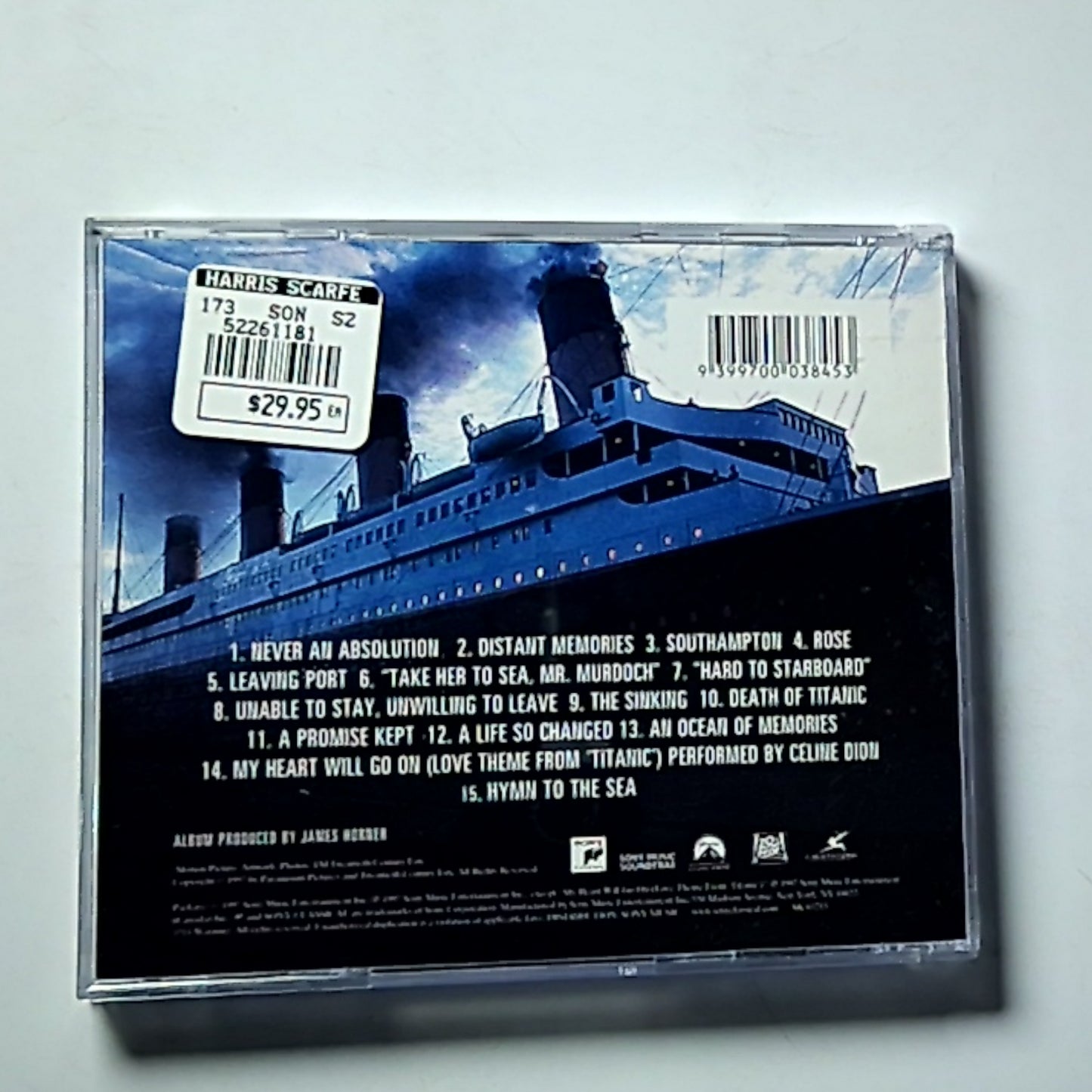 James Horner – Titanic (Music From The Motion Picture) (CD, 1997) Australia