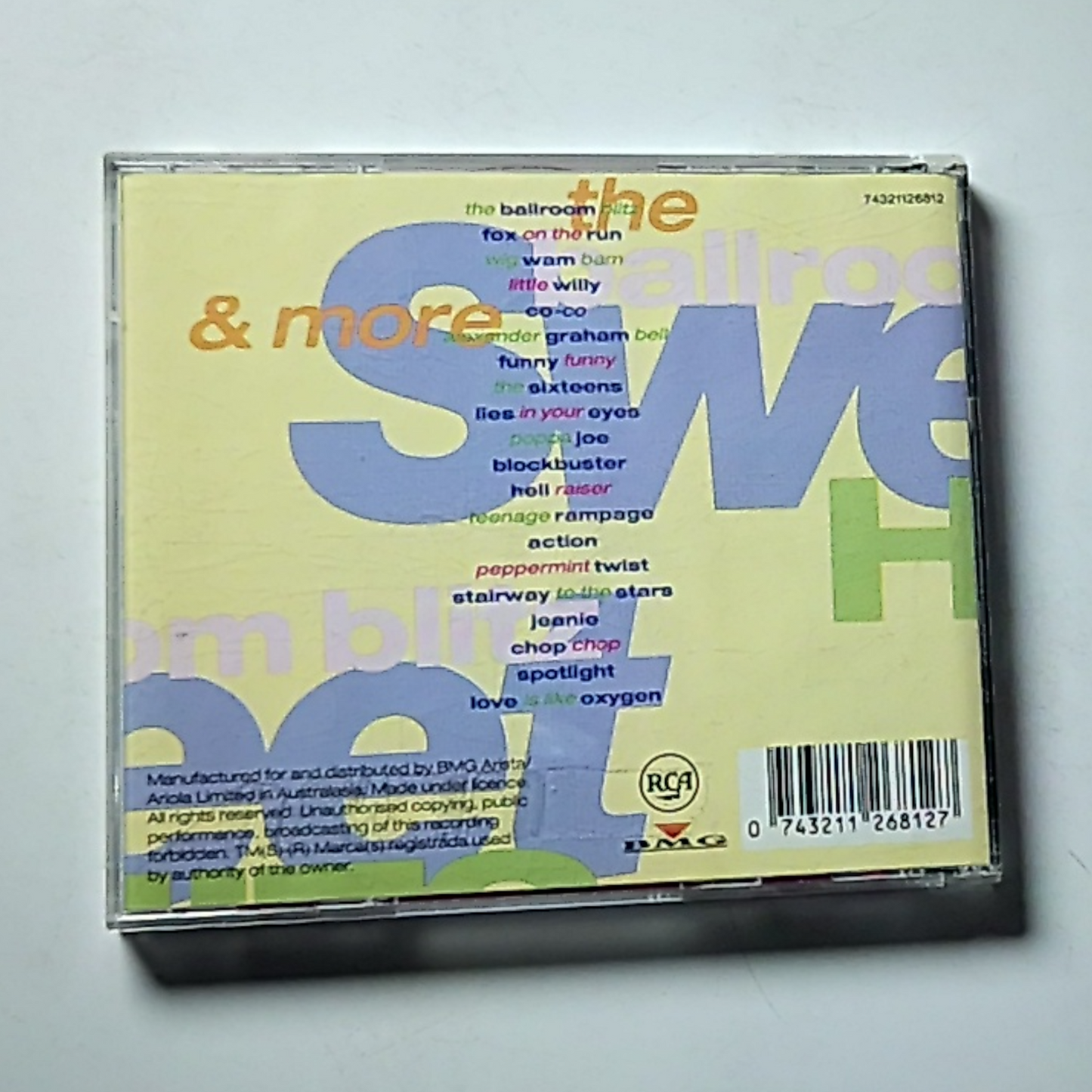 The Sweet – The Ballroom Blitz & More Sweet Hits (CD)  Australia 74321126812