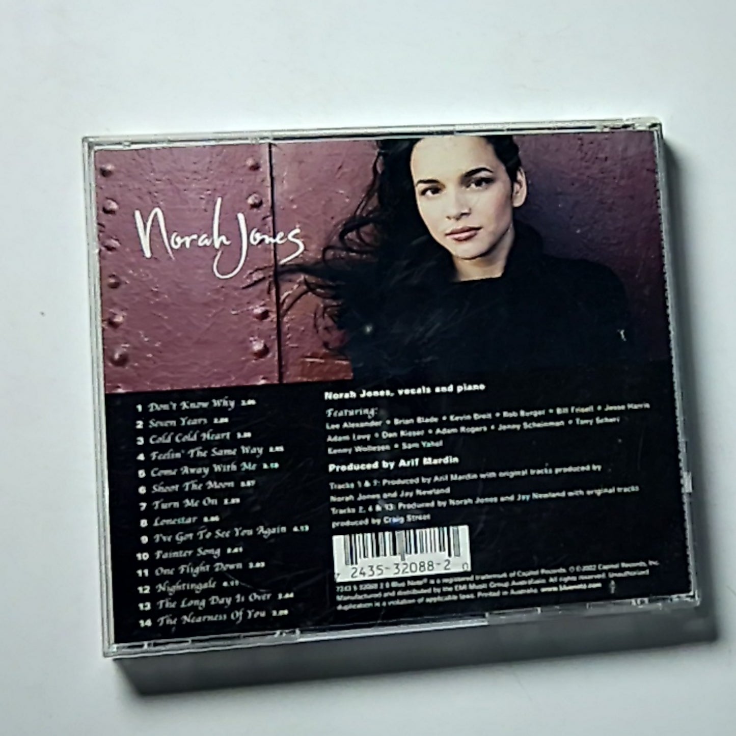 Norah Jones – Come Away With Me (CD, 2002) Australasia 7243 5 32088 2 0