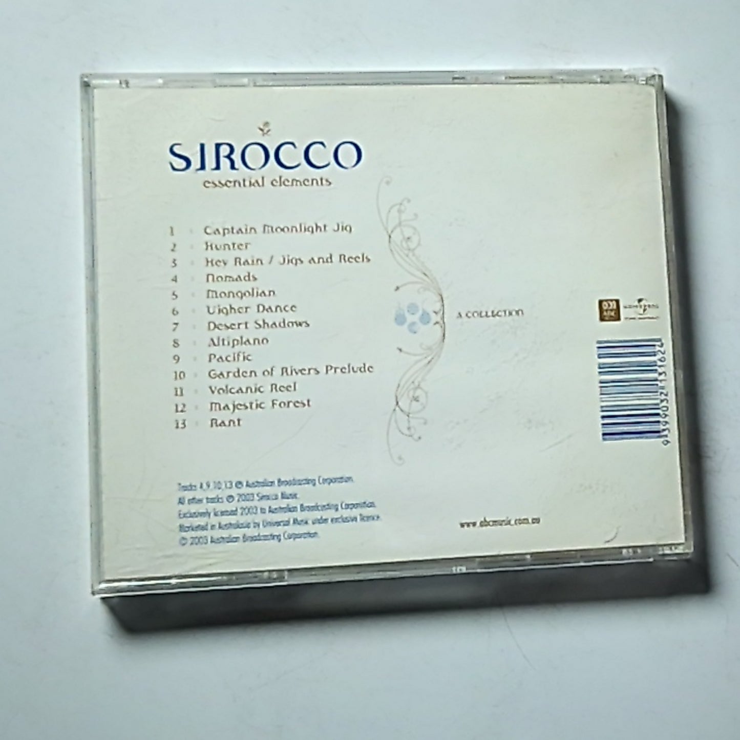 Sirocco – Essential Elements - A Collection (CD, 2003) Australia 13162