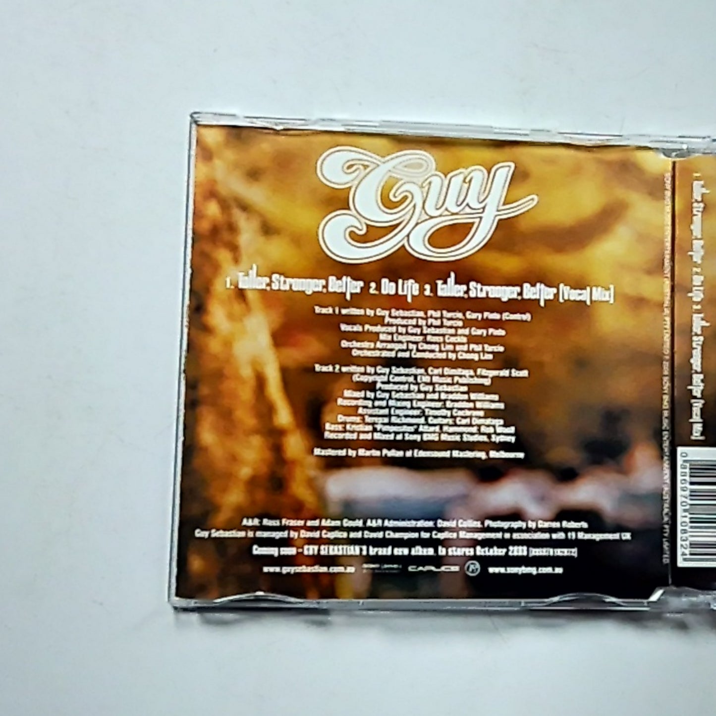 Guy Sebastian – Taller, Stronger, Better (CD, 2006) Australia 88697010832