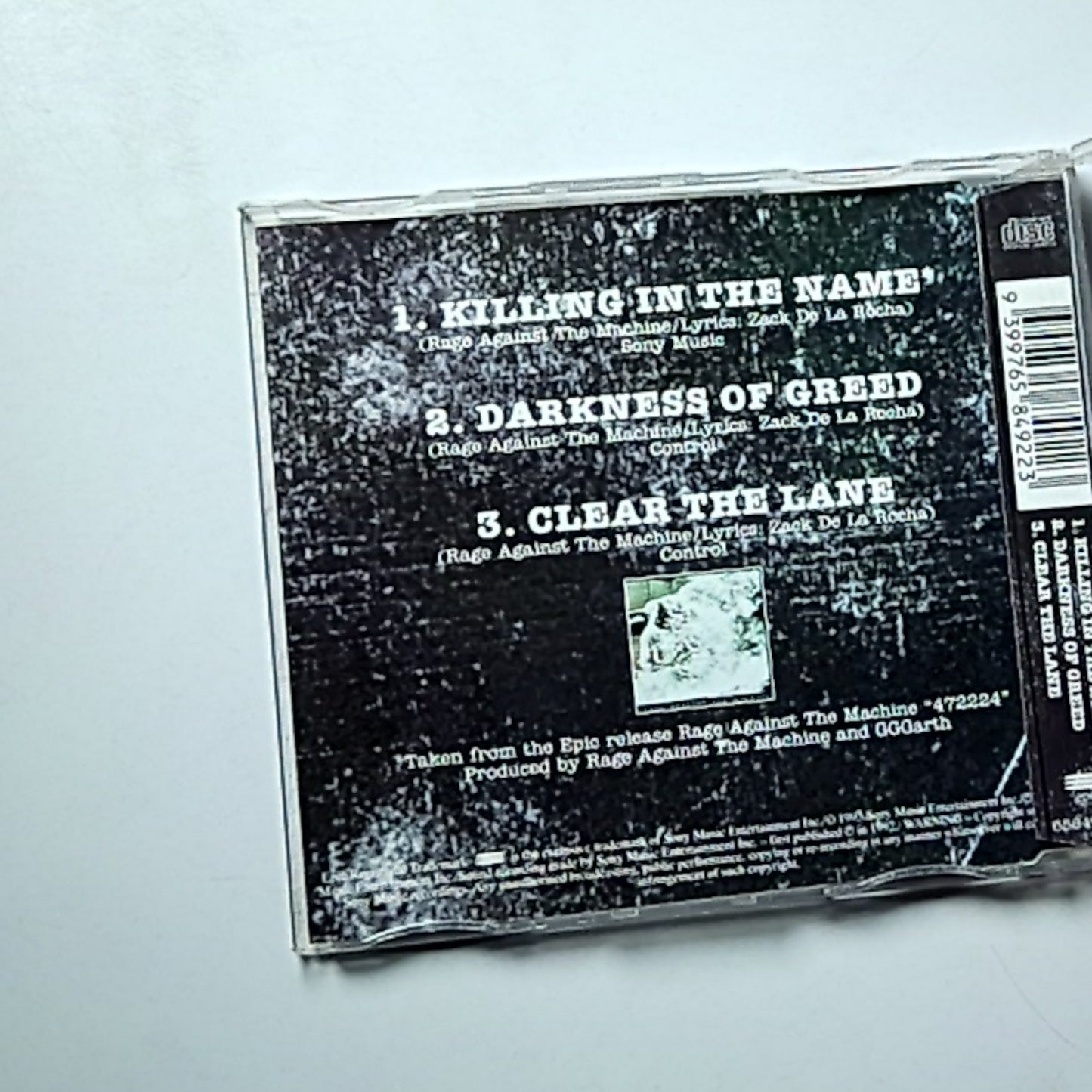 Rage Against The Machine – Killing In The Name (CD, 1993) Australia 658492 2