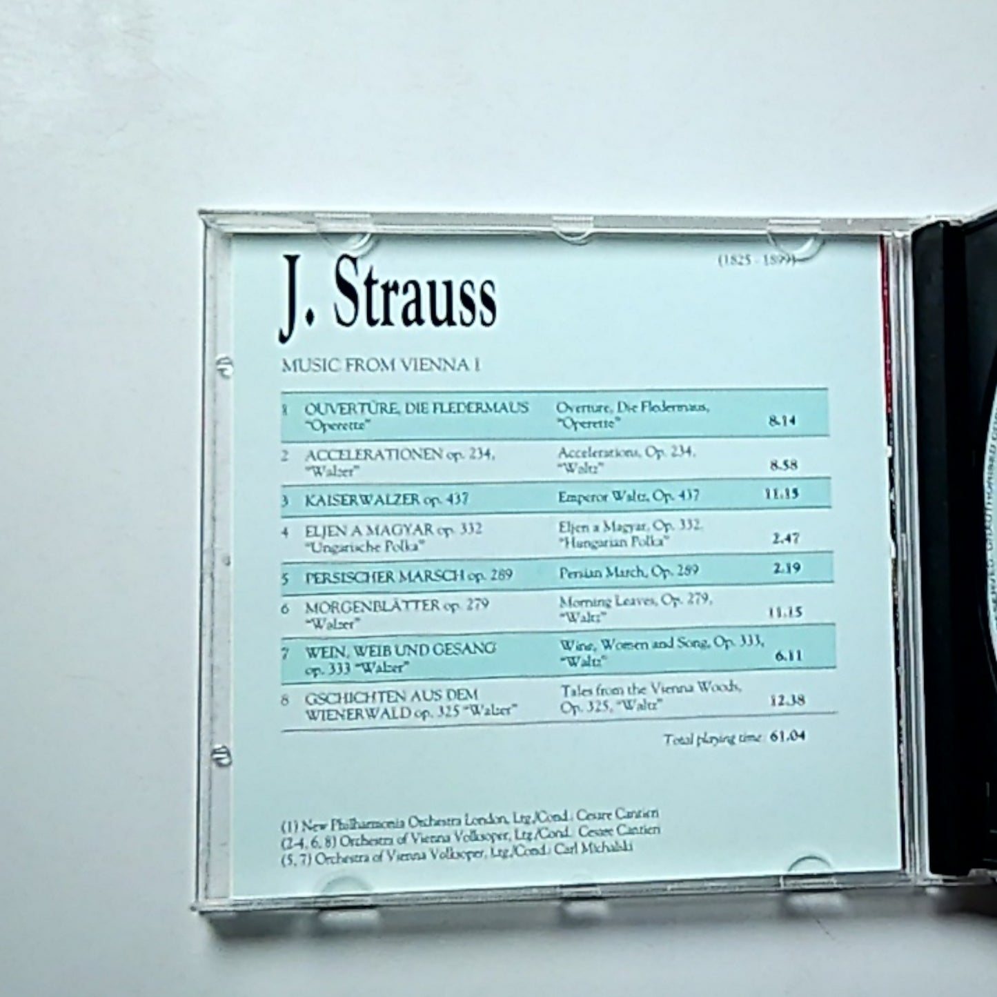 Johann Strauss Jr. – Music From Vienna I. (CD, 1994) Switzerland 2650842