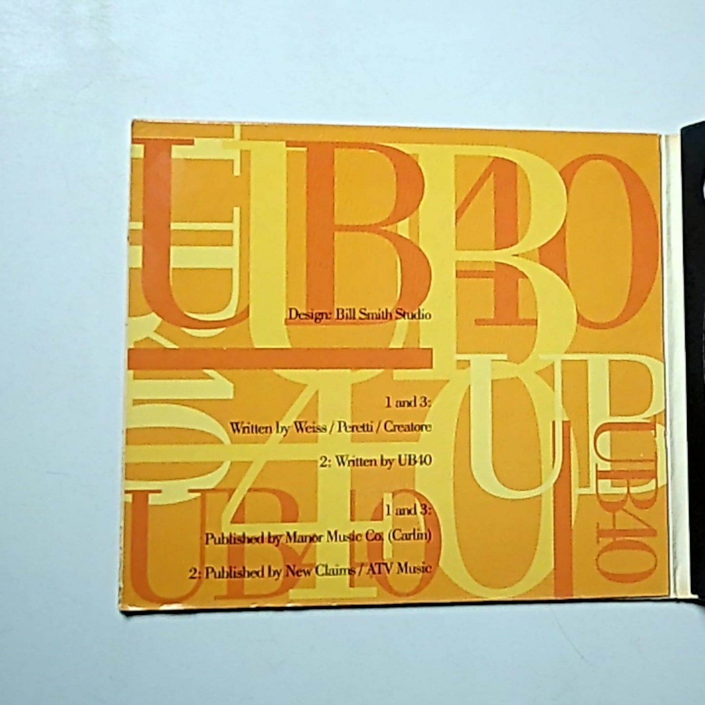 UB40 – (I Can't Help) Falling In Love With You (CD, 1993) Australasia DEPDG 40