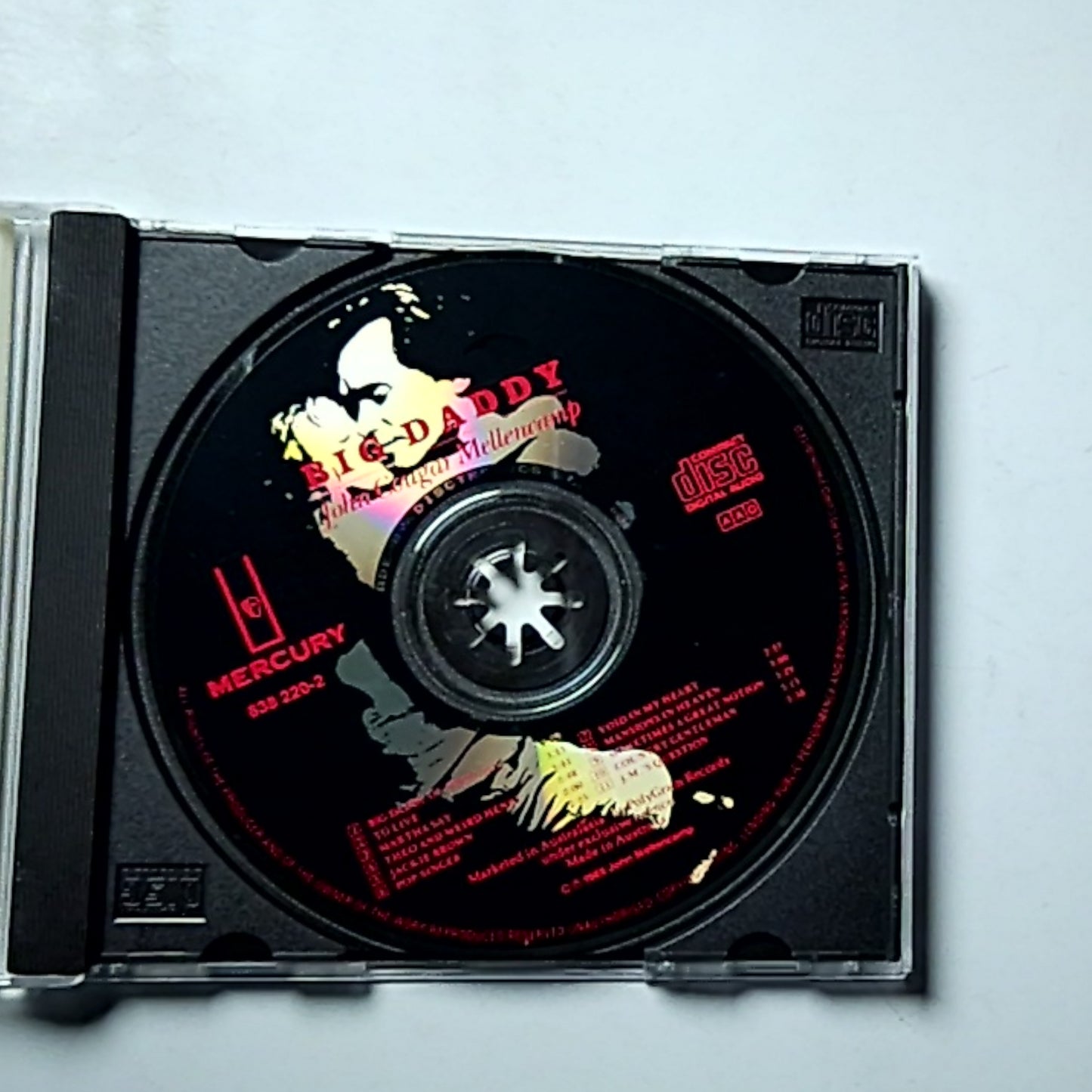 John Cougar Mellencamp – Big Daddy (CD, 1989) Australia 838 220-2