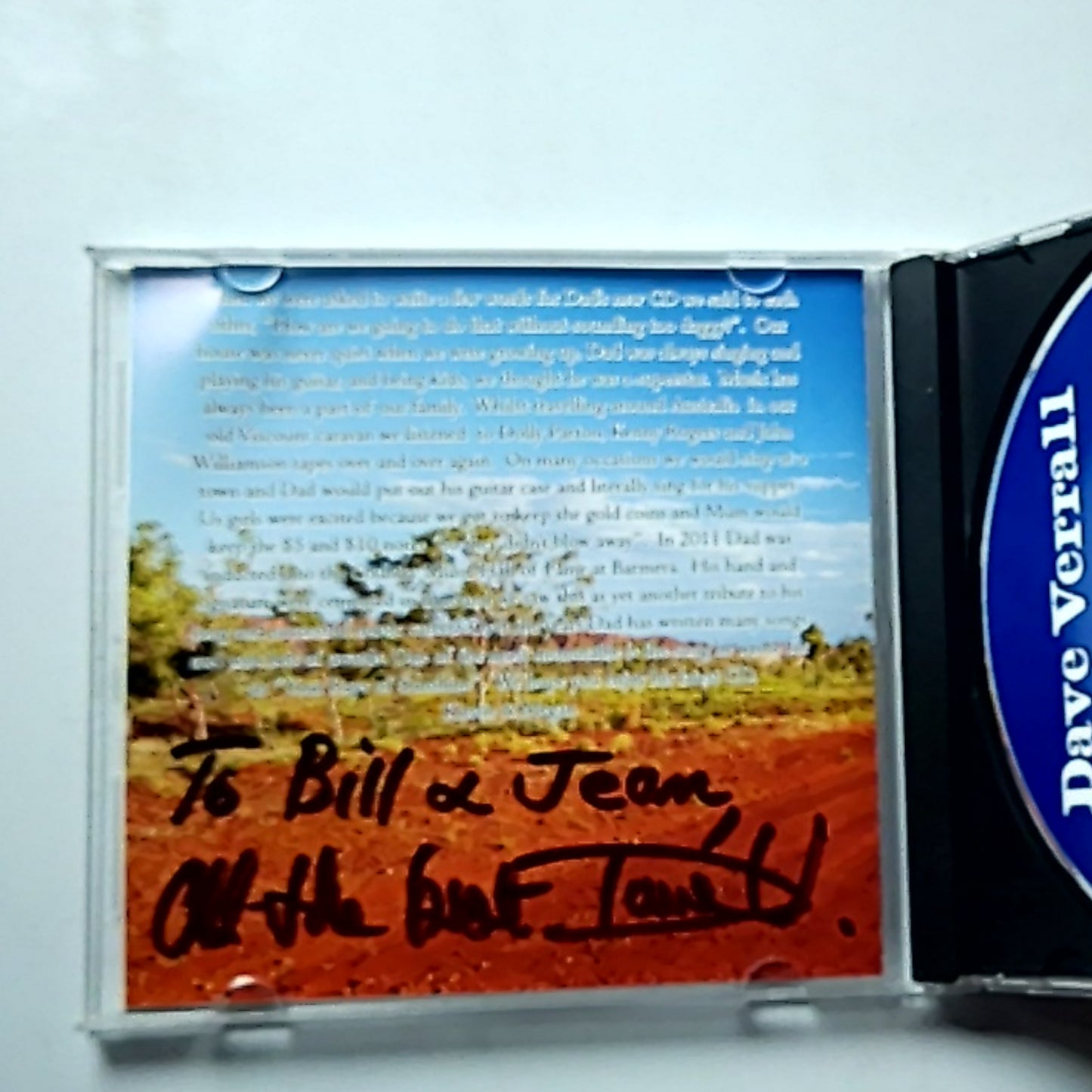 Dave Verrall – Songs Of Oz (CD) Australia Signed