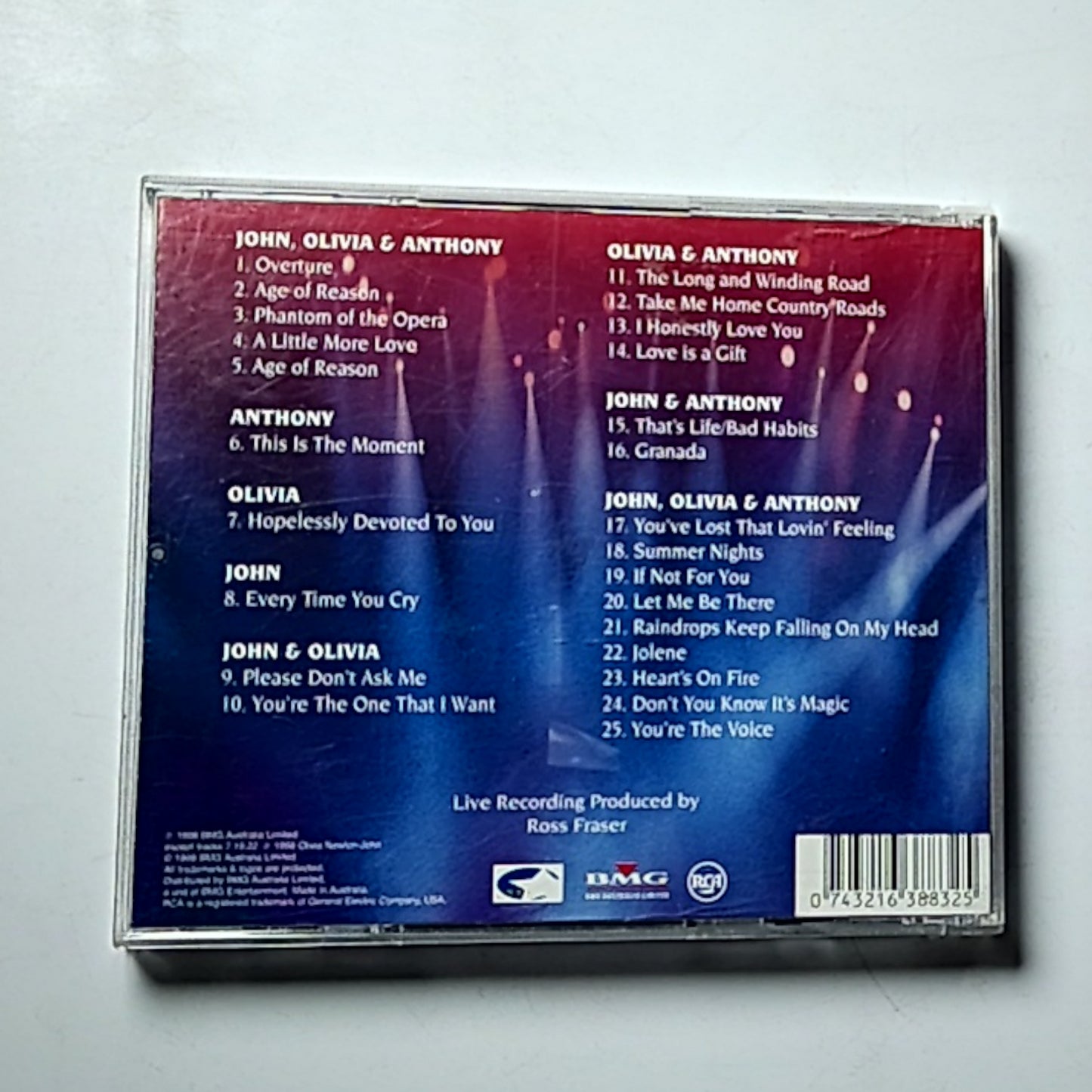 John Farnham, Olivia Newton-John, A Warlow – Highlights From The Main Event CD