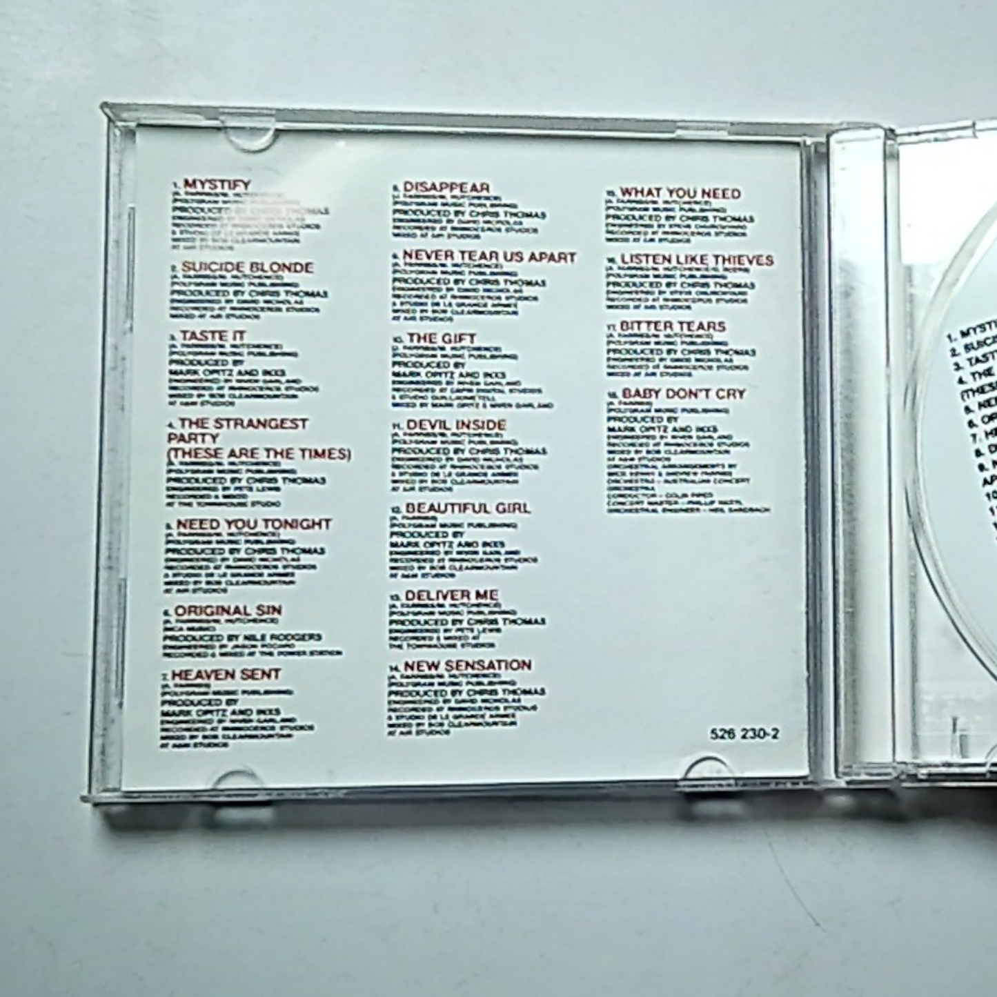INXS – The Greatest Hits (CD) Australia 526 230-2