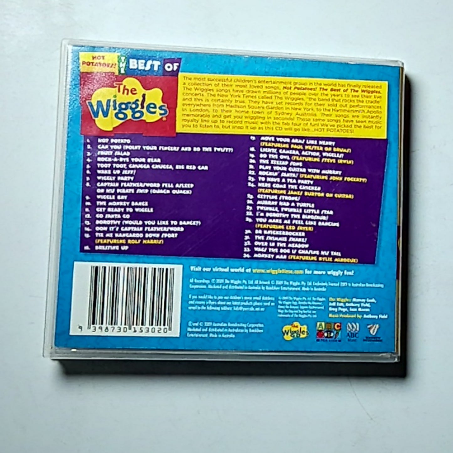 The Wiggles – Hot Potatoes! The Best Of The Wiggles (CD, 2009) Australia